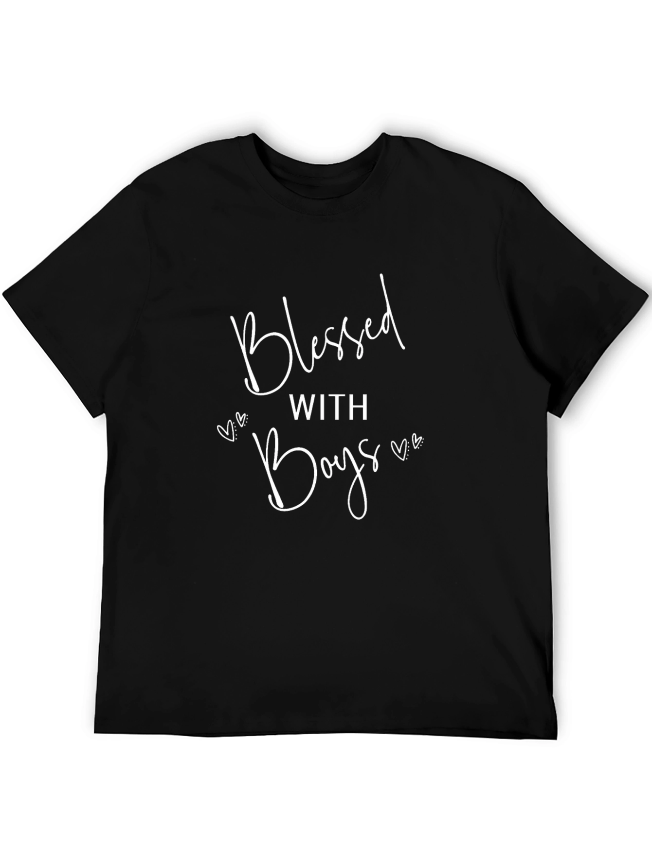 Blessed With Boys Graphic Tee - Soft Cotton