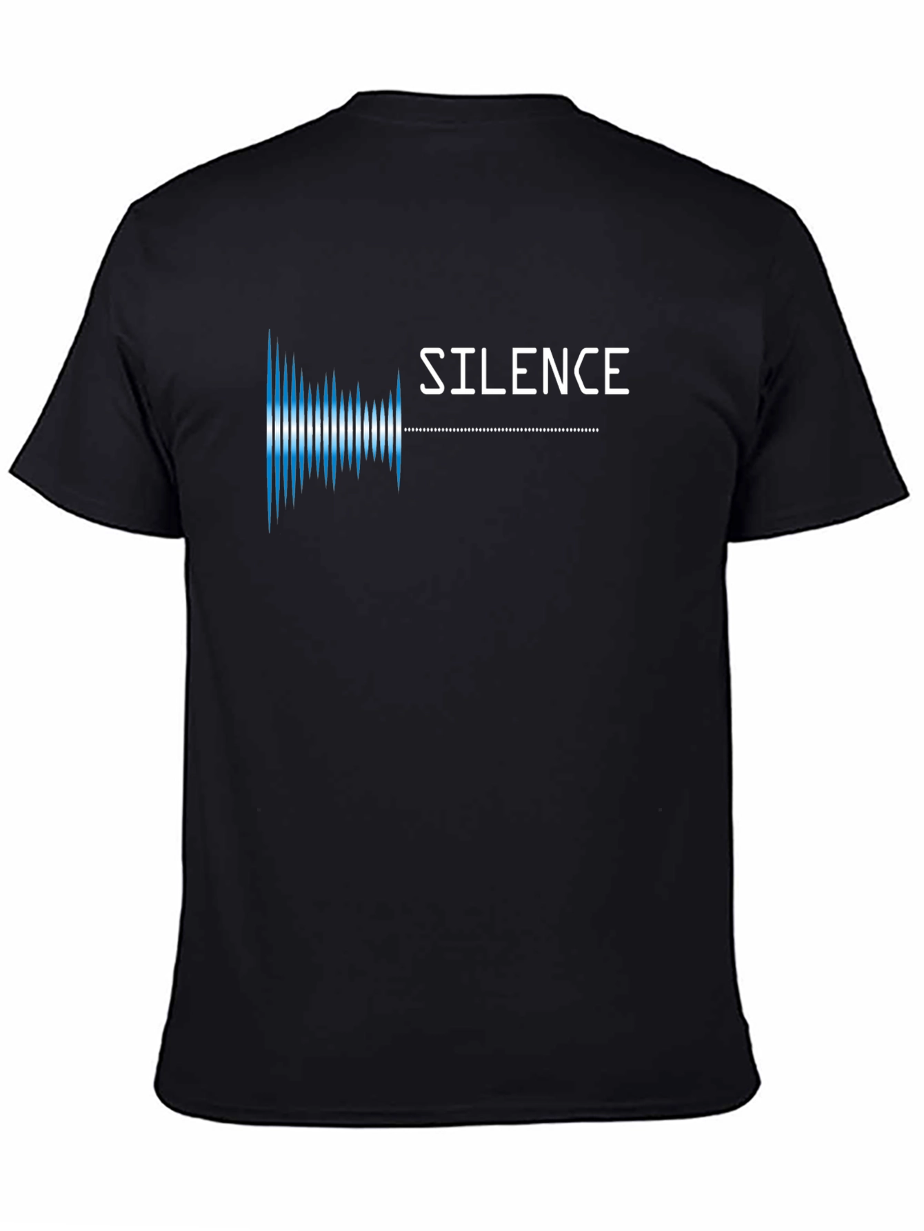 Silence Soundwave Graphic Tee - Modern Black T-Shirt
