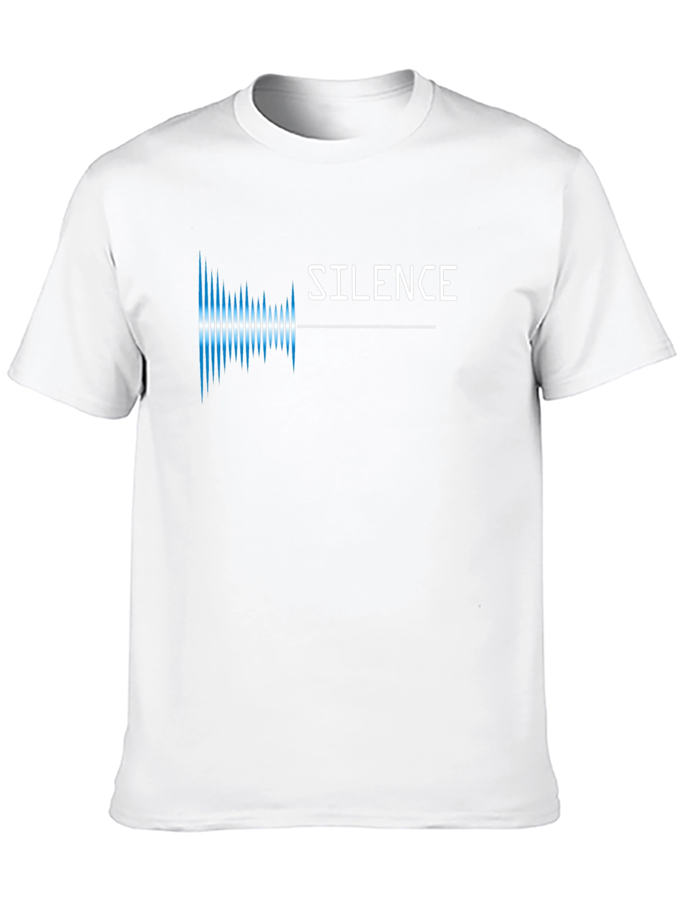 Silence Soundwave Graphic Tee - Modern Black T-Shirt
