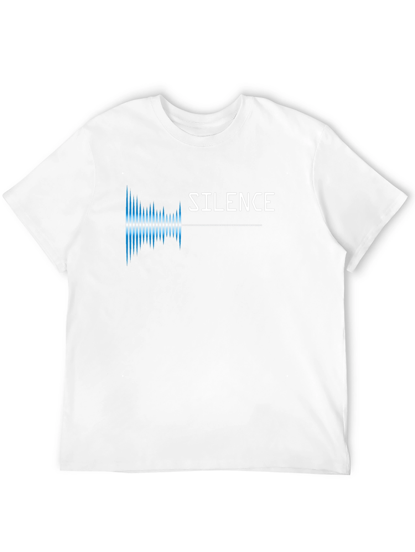 Silence Soundwave Graphic Tee - Modern Black T-Shirt