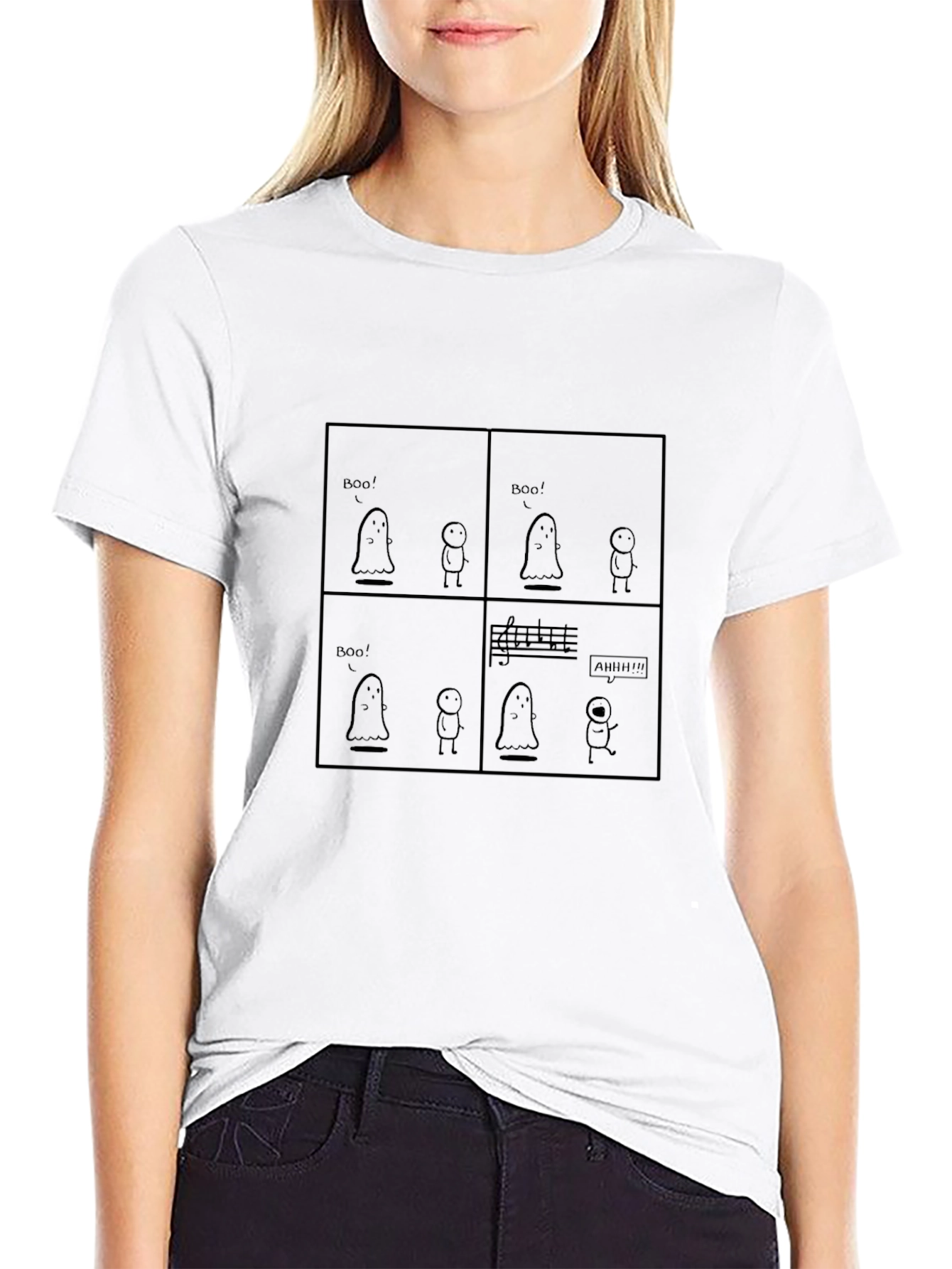 Boo Sheet Music Humor Graphic Tee