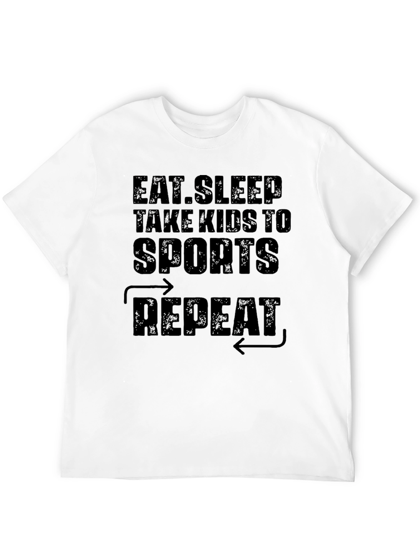 Eat Sleep Sports Repeat Graphic Tee