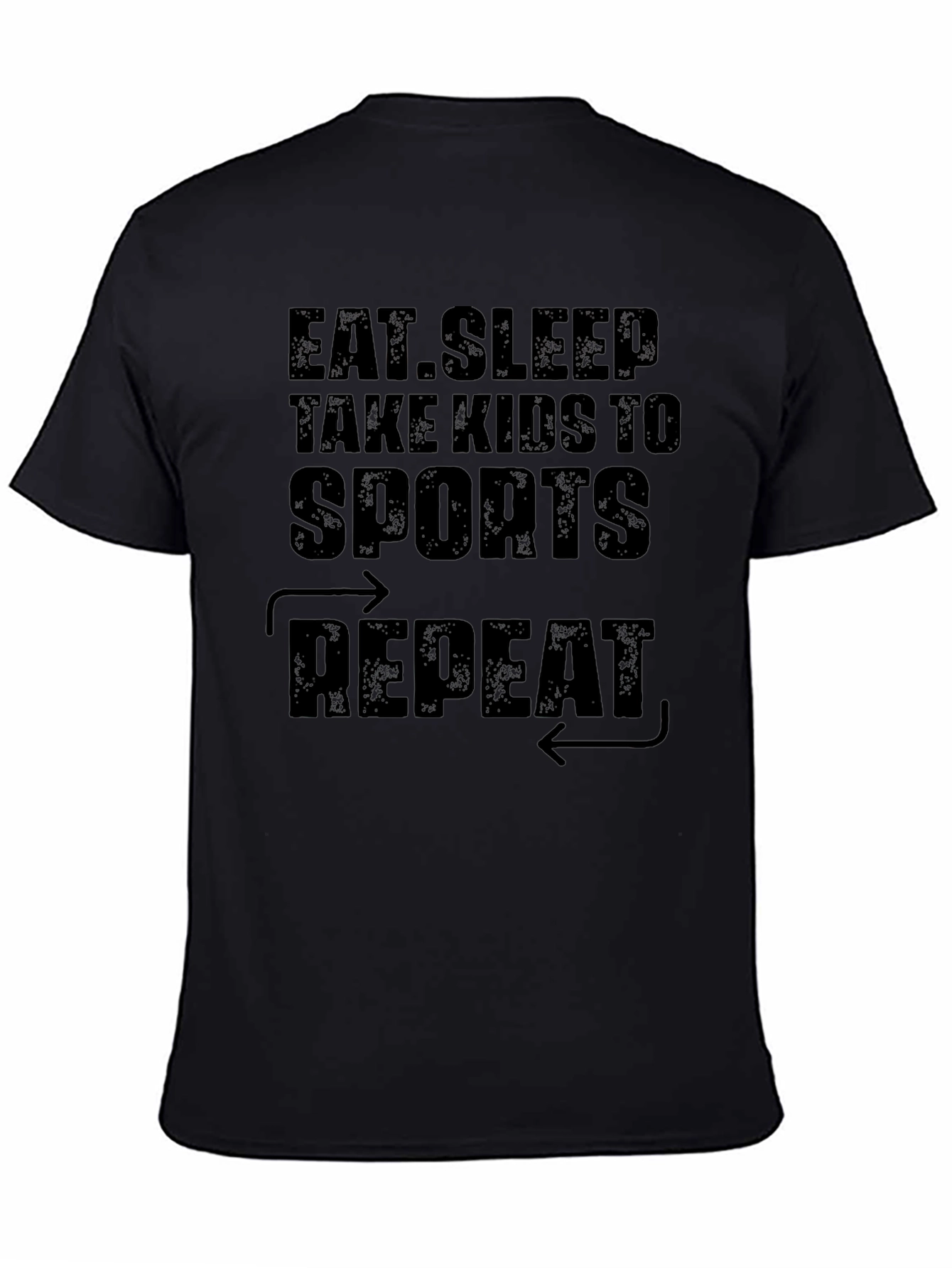 Eat Sleep Sports Repeat Graphic Tee