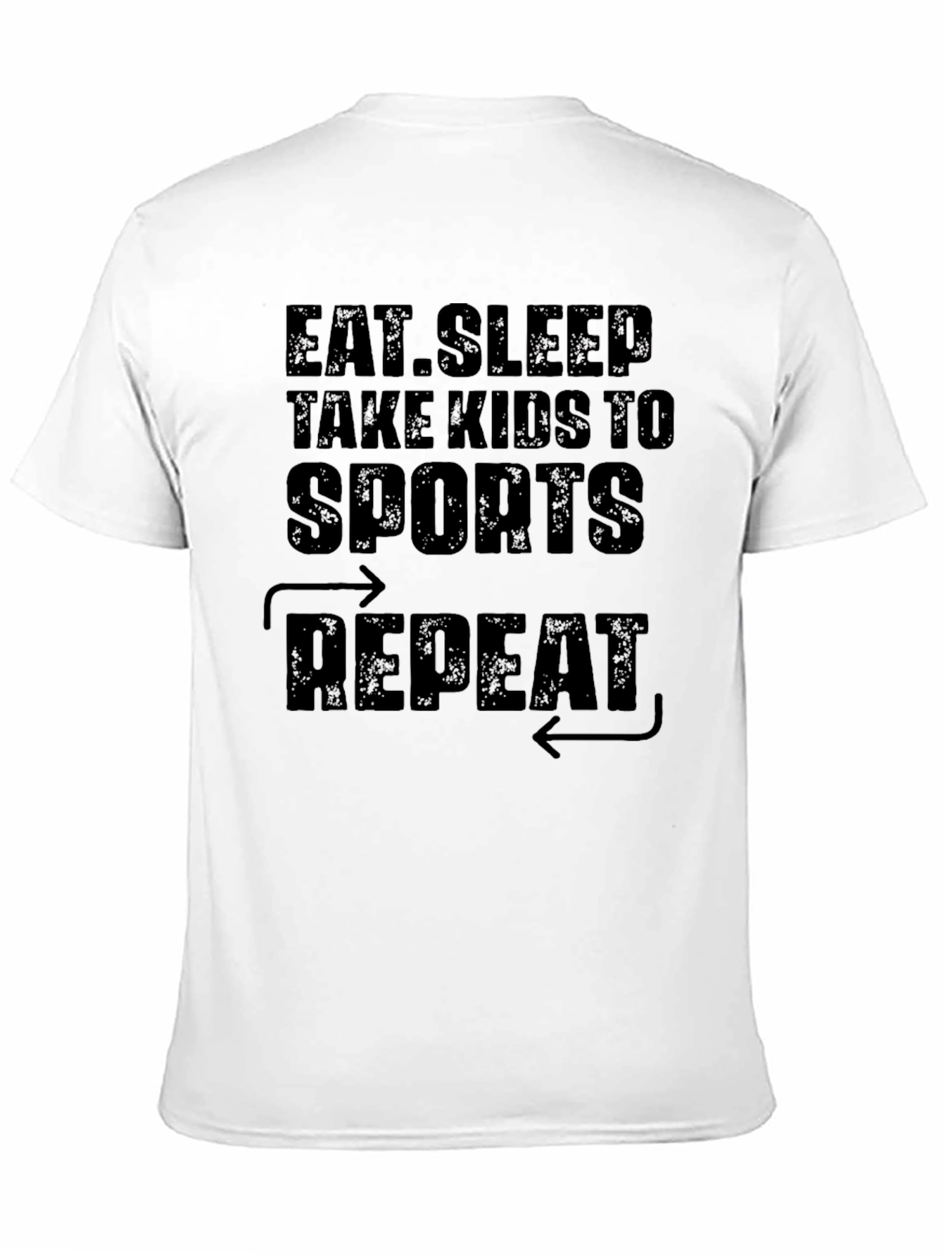 Eat Sleep Sports Repeat Graphic Tee