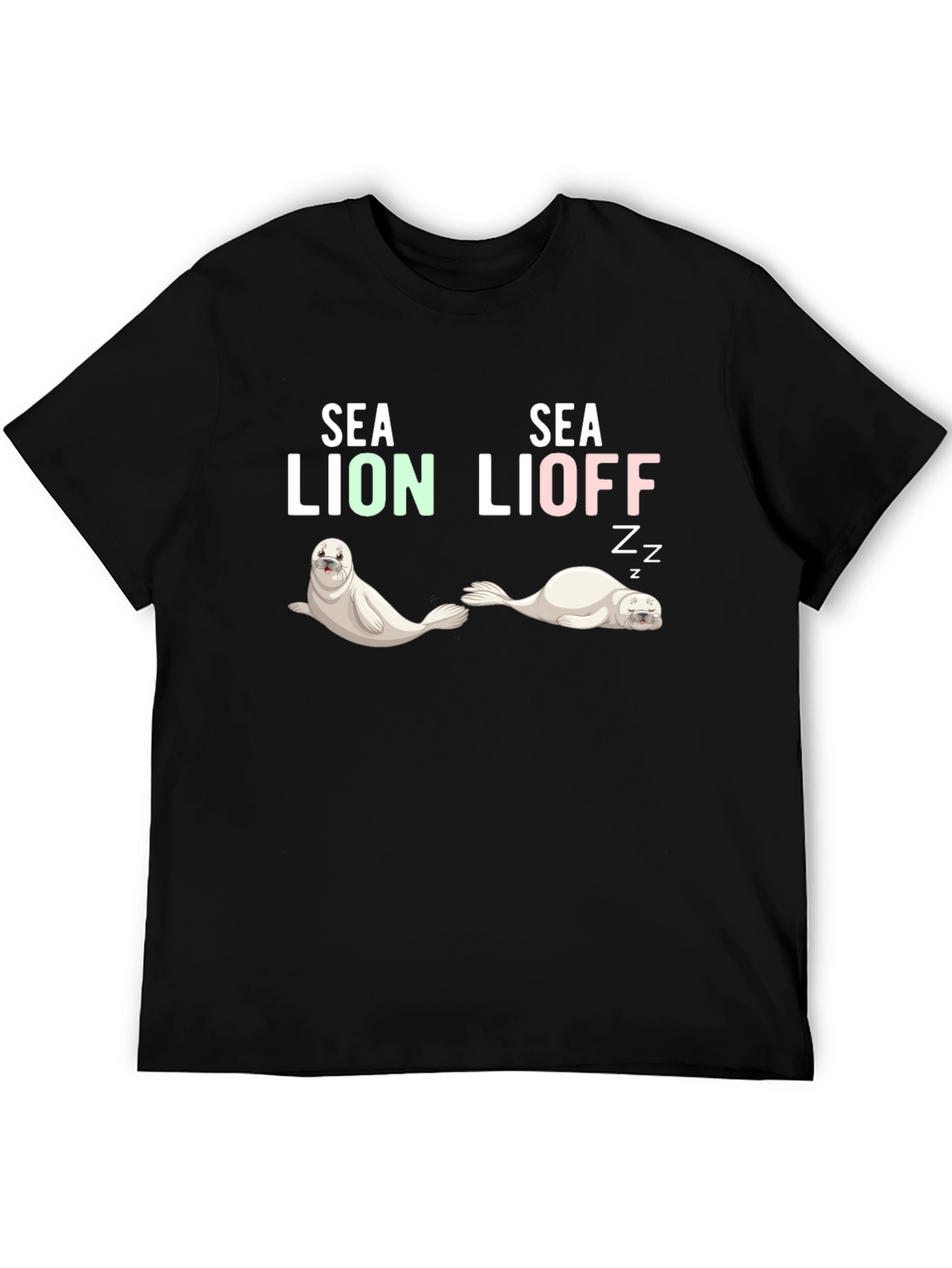 Sea Lion Lioff Funny Graphic T-Shirt