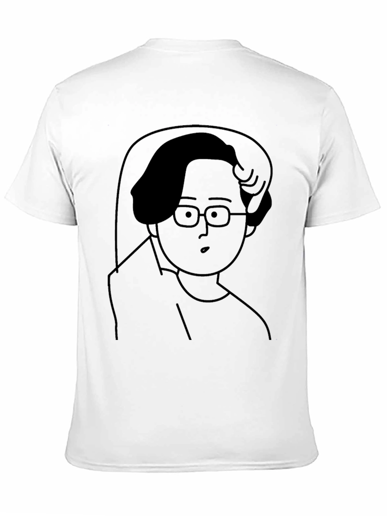 Black Graphic Tee - Cartoon Character