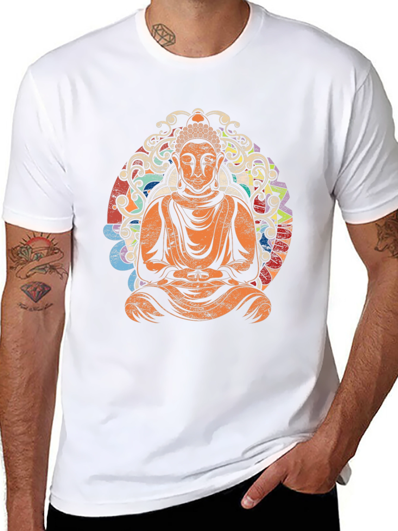 Buddha Graphic T-Shirt - Relaxed Fit