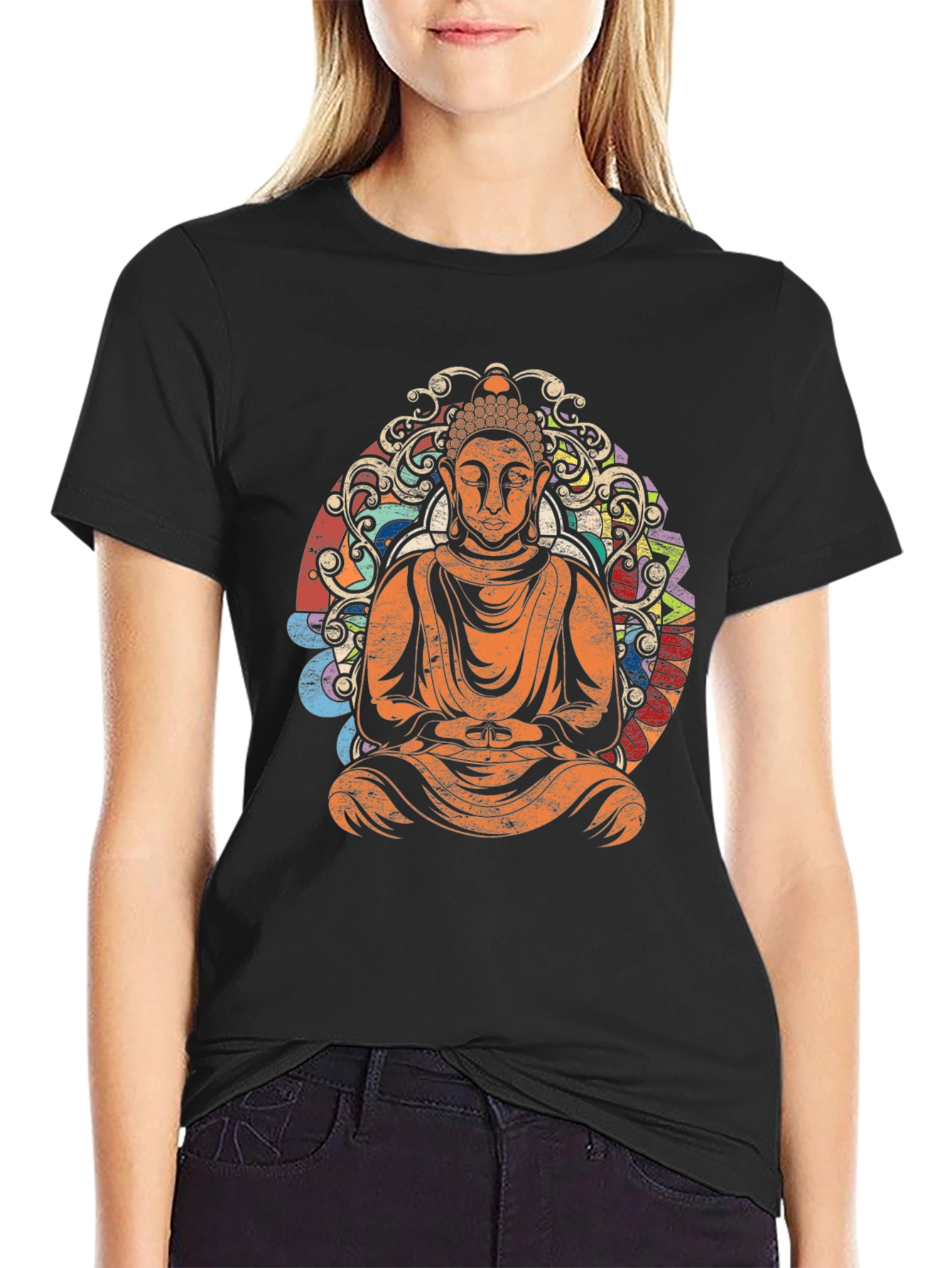 Buddha Graphic T-Shirt - Relaxed Fit