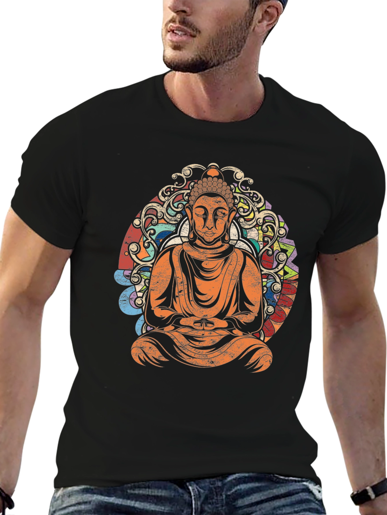 Buddha Graphic T-Shirt - Relaxed Fit