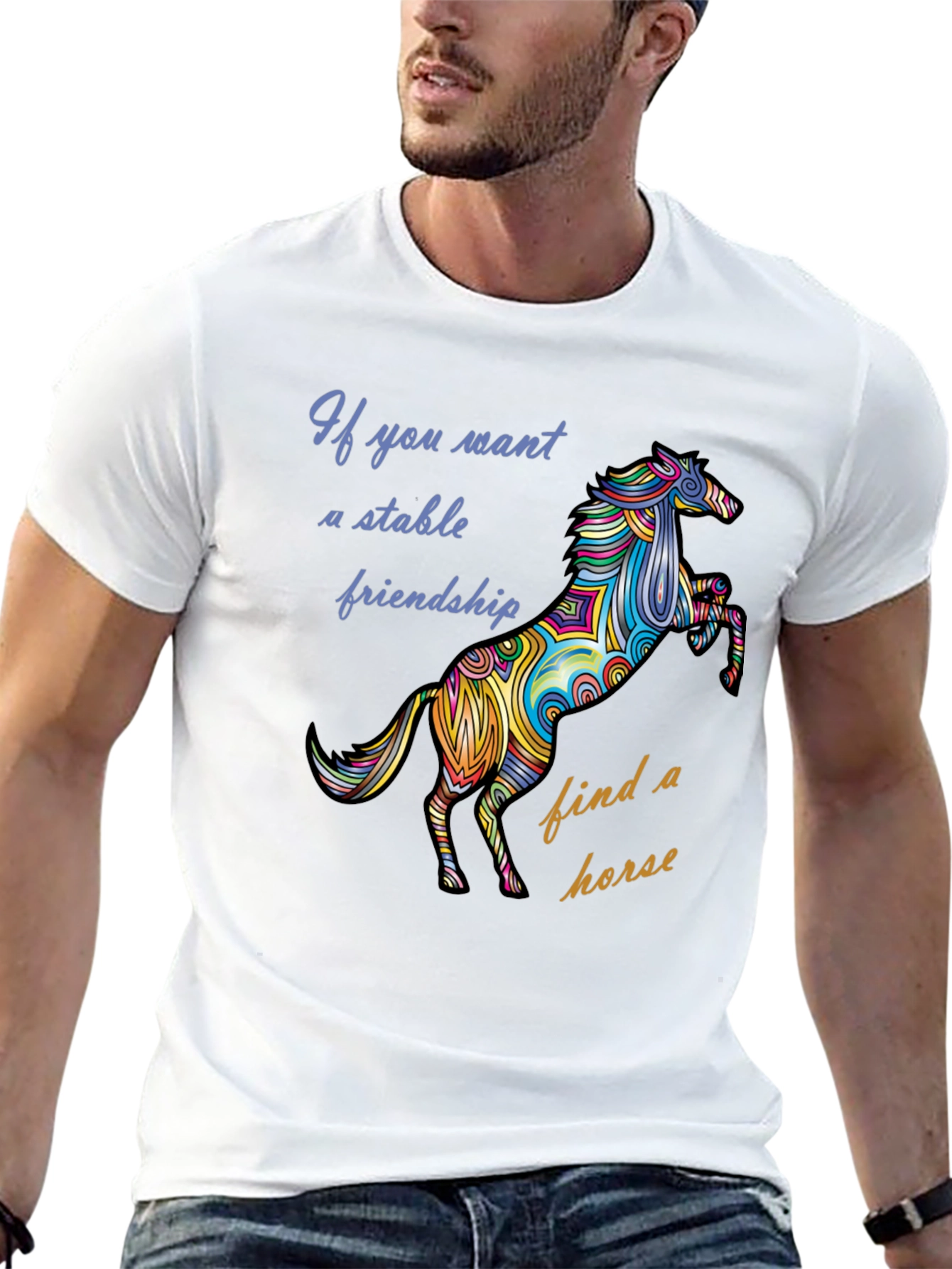 Stable Friendship Horse Graphic Tee