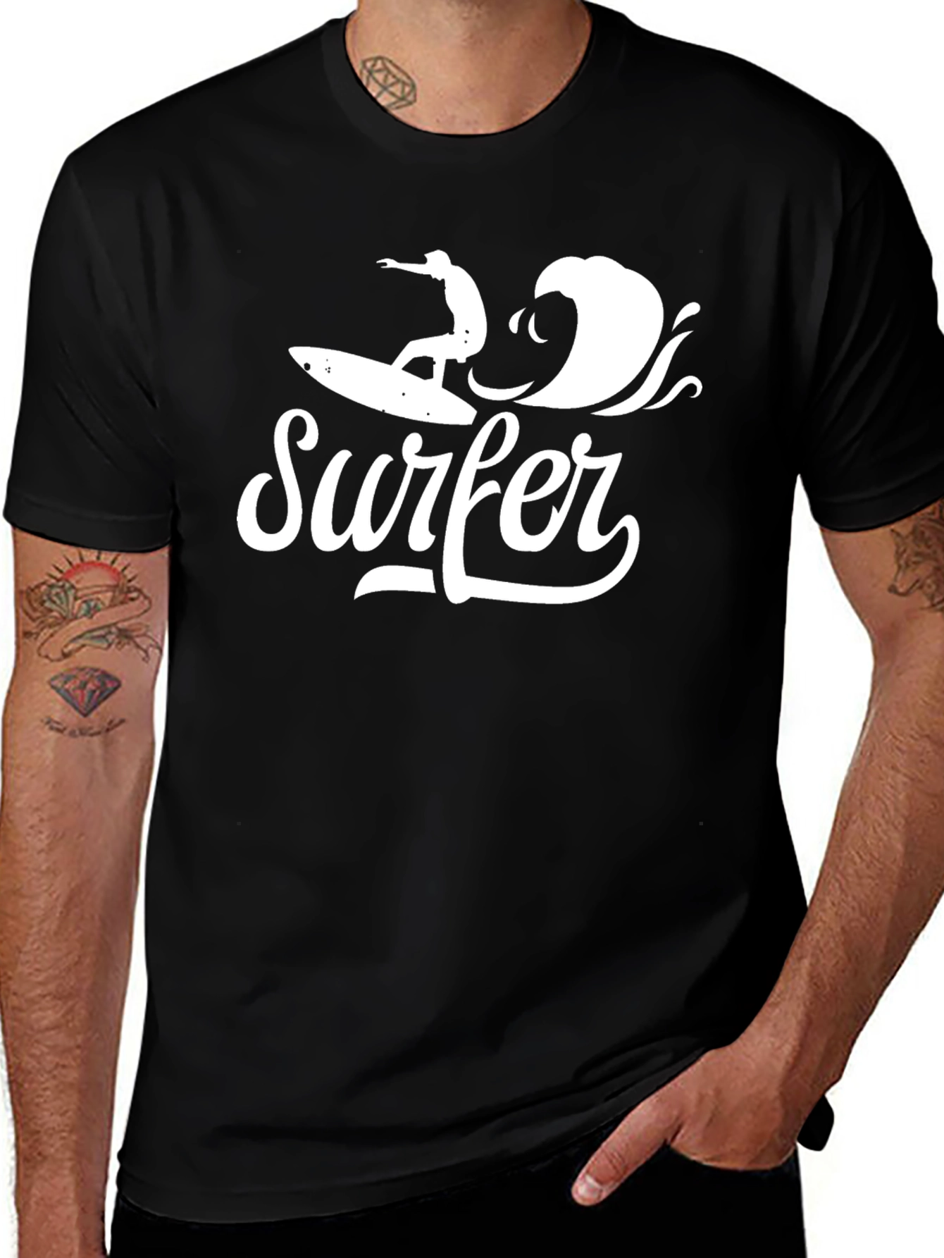 Surfer Graphic Tee - Ride the Wave in Style!