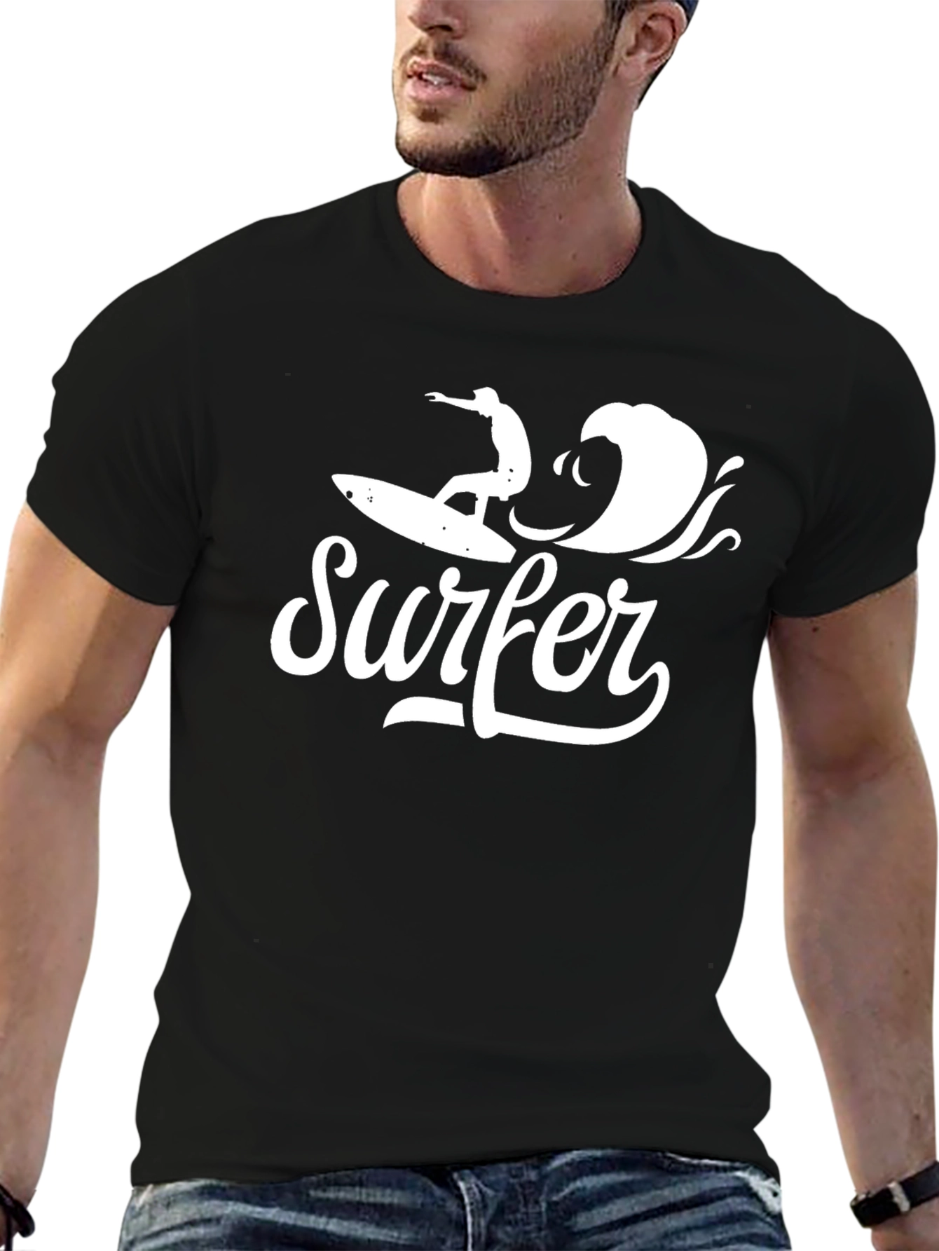 Surfer Graphic Tee - Ride the Wave in Style!