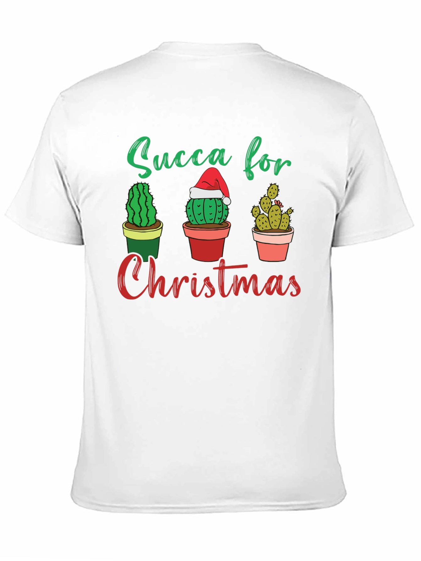 Succa For Christmas T-Shirt - Cactus Holiday Tee