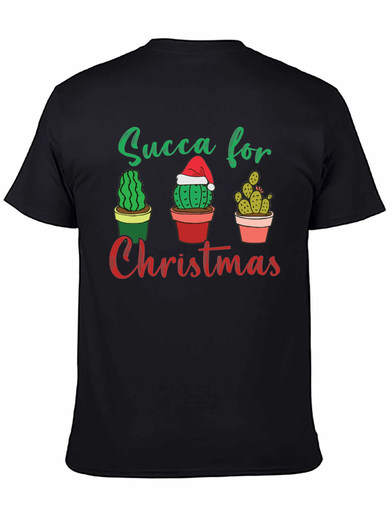 Succa For Christmas T-Shirt - Cactus Holiday Tee