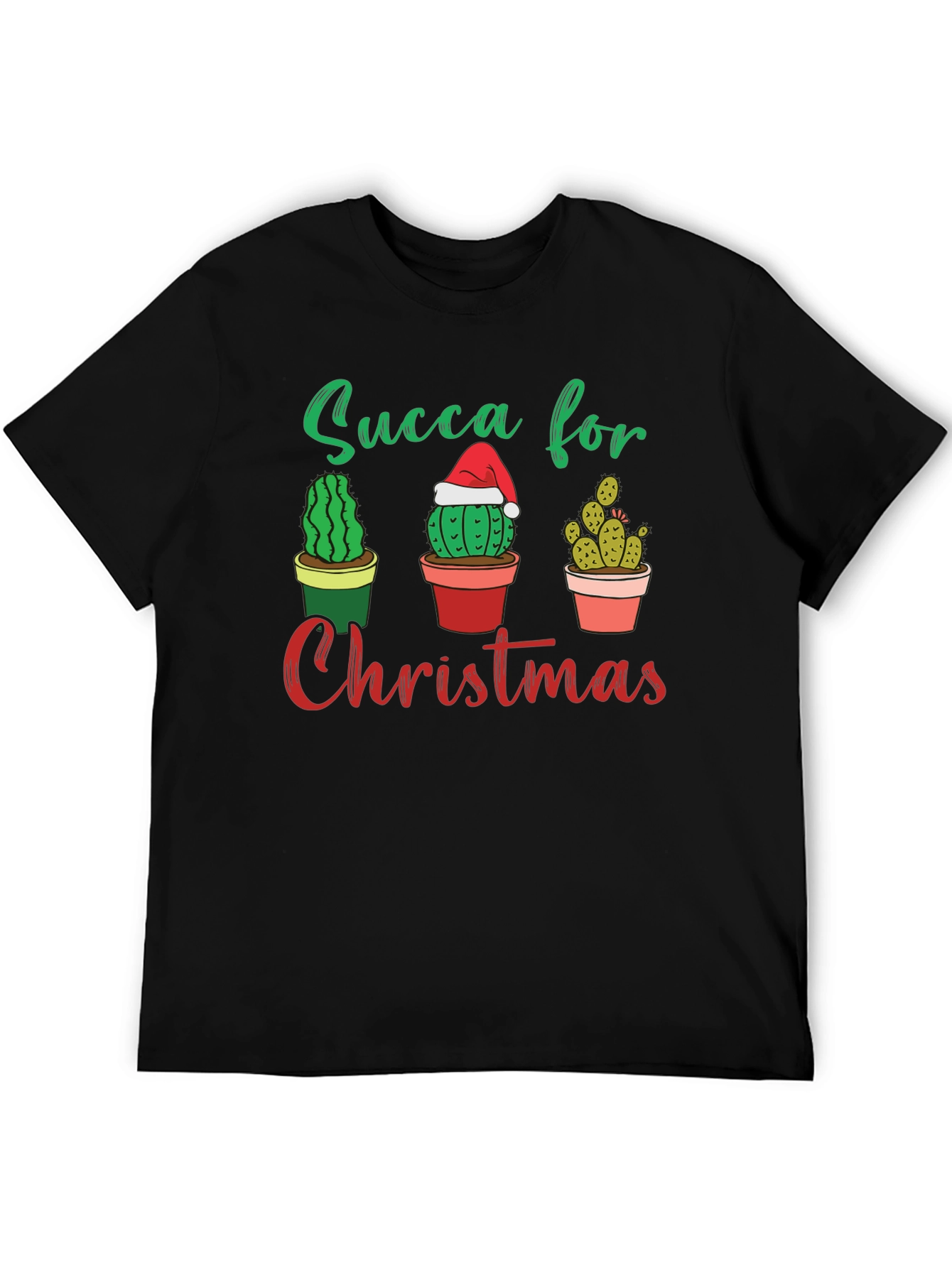 Succa For Christmas T-Shirt - Cactus Holiday Tee