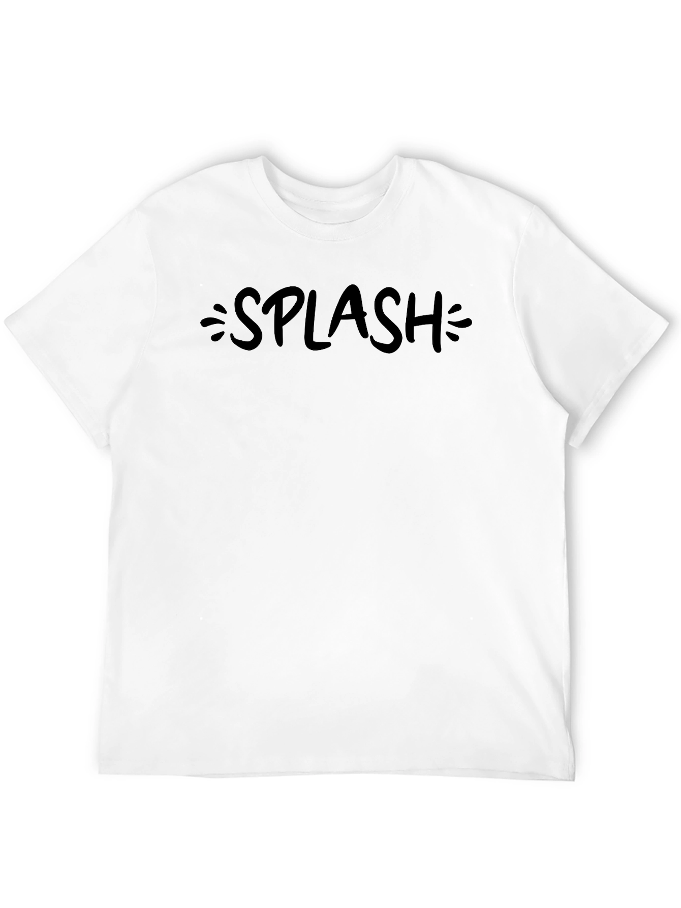 Splash Graphic Tee - Casual Style Soft Cotton Blend