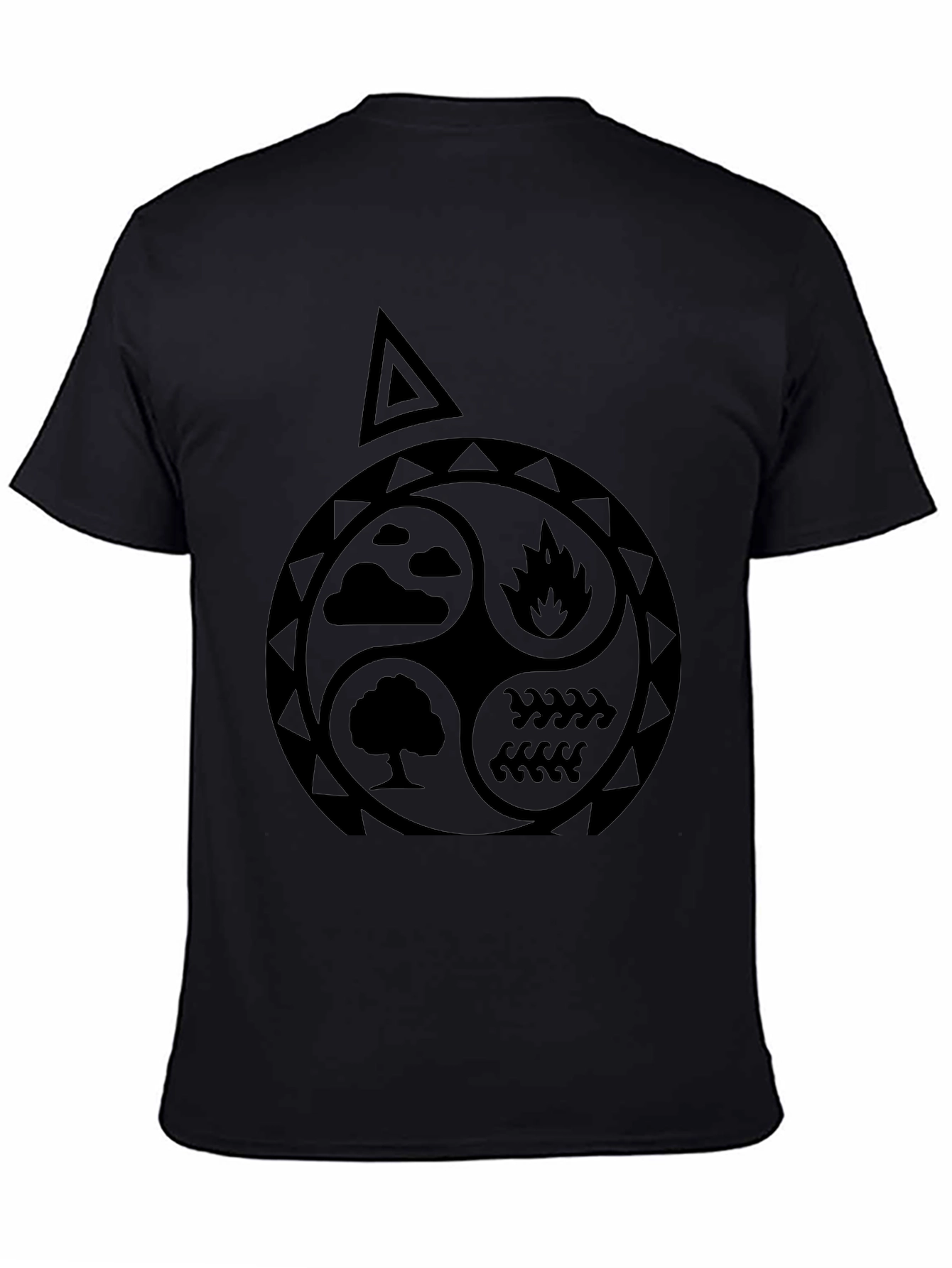Elements T-Shirt: Earth Air Fire Water Symbol