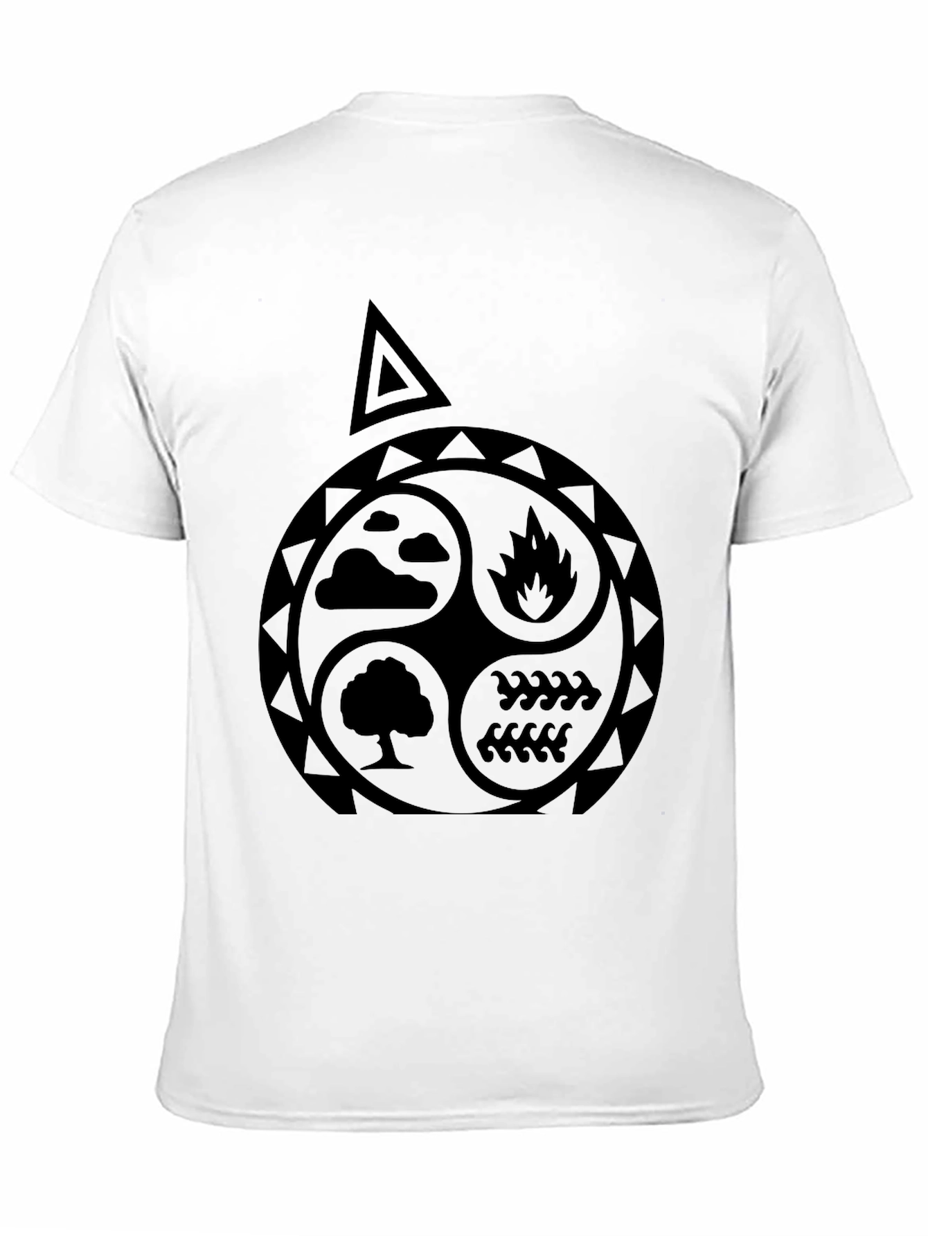 Elements T-Shirt: Earth Air Fire Water Symbol