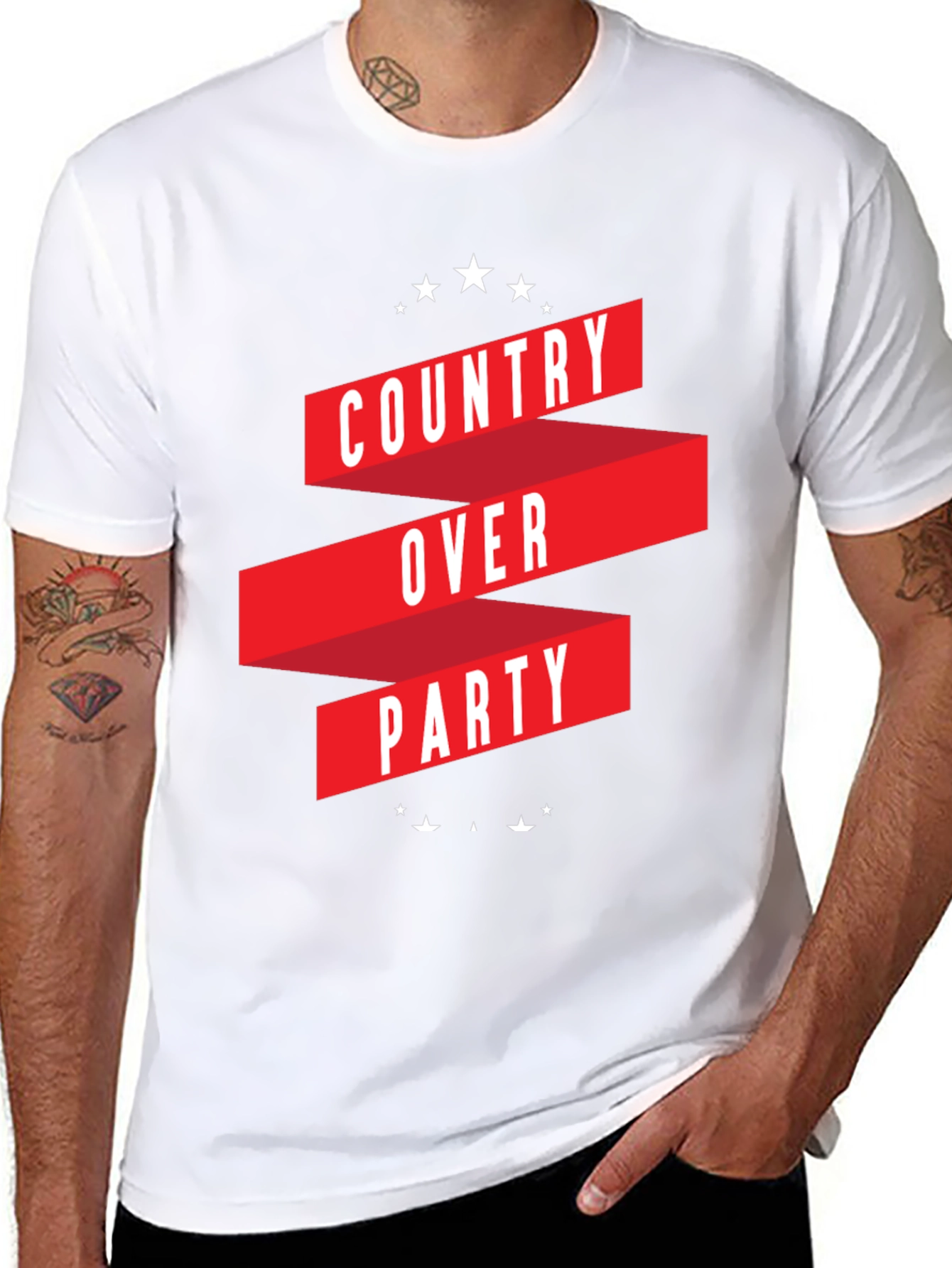 Country Over Party Graphic T-Shirt