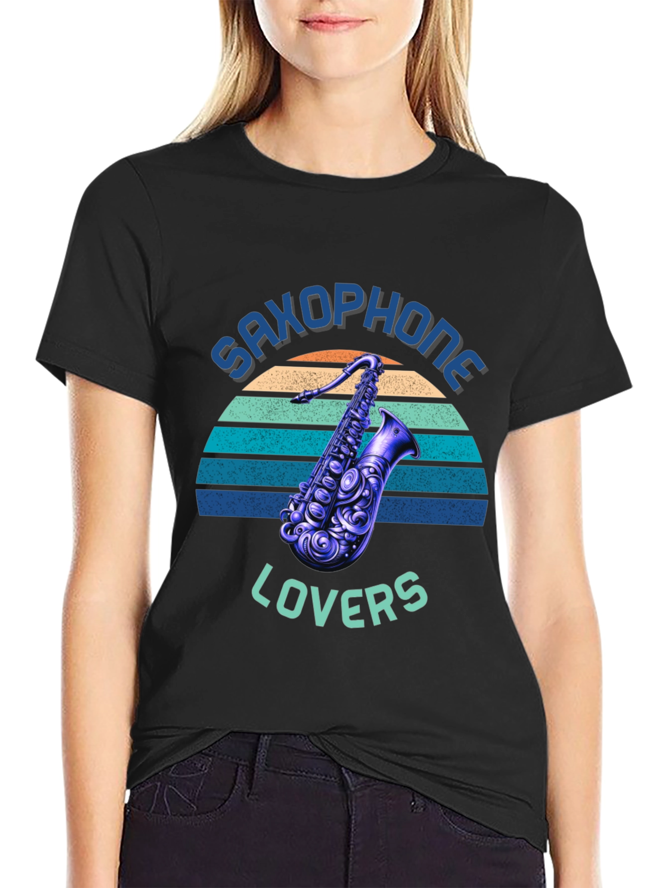 Saxophone Lovers Graphic T-Shirt