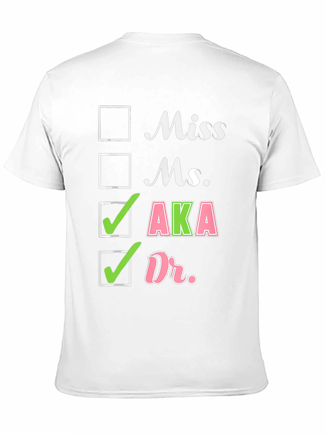 AKA Dr. Checkbox T-Shirt