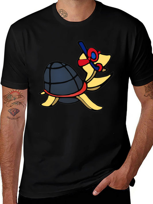 Snorkeling Turtle Graphic T-Shirt