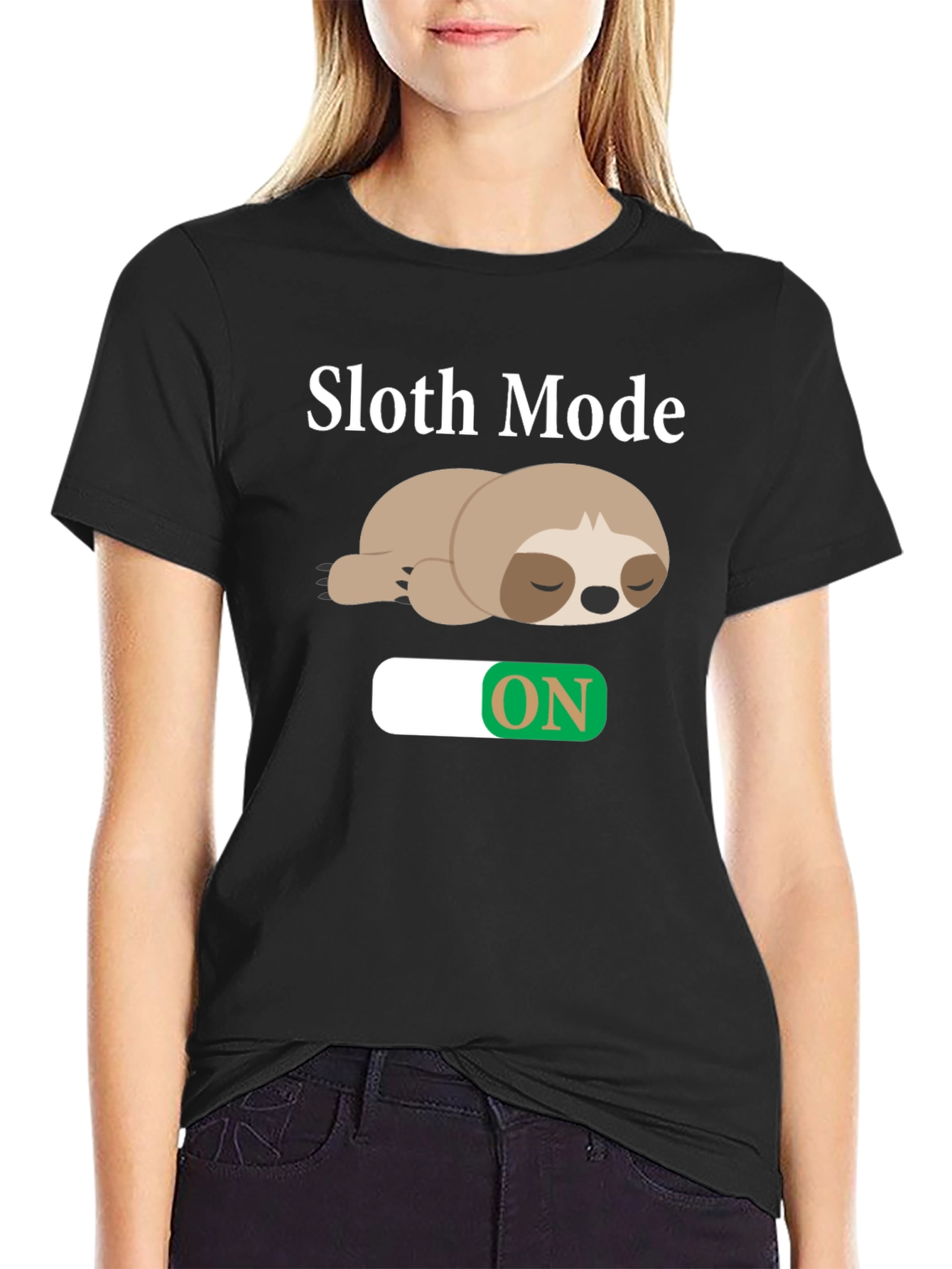 Sloth Mode On T-Shirt - Relaxed Style