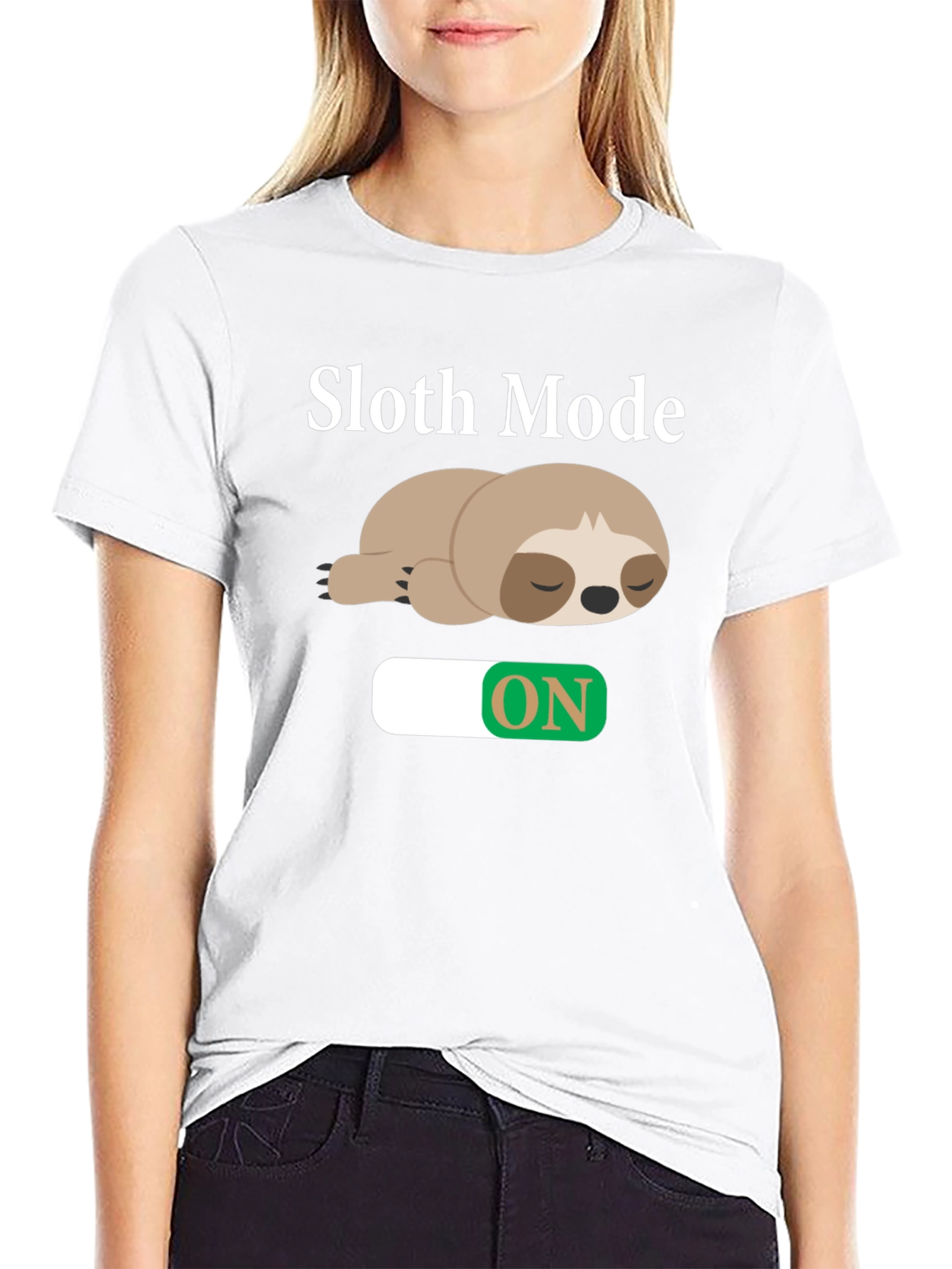 Sloth Mode On T-Shirt - Relaxed Style
