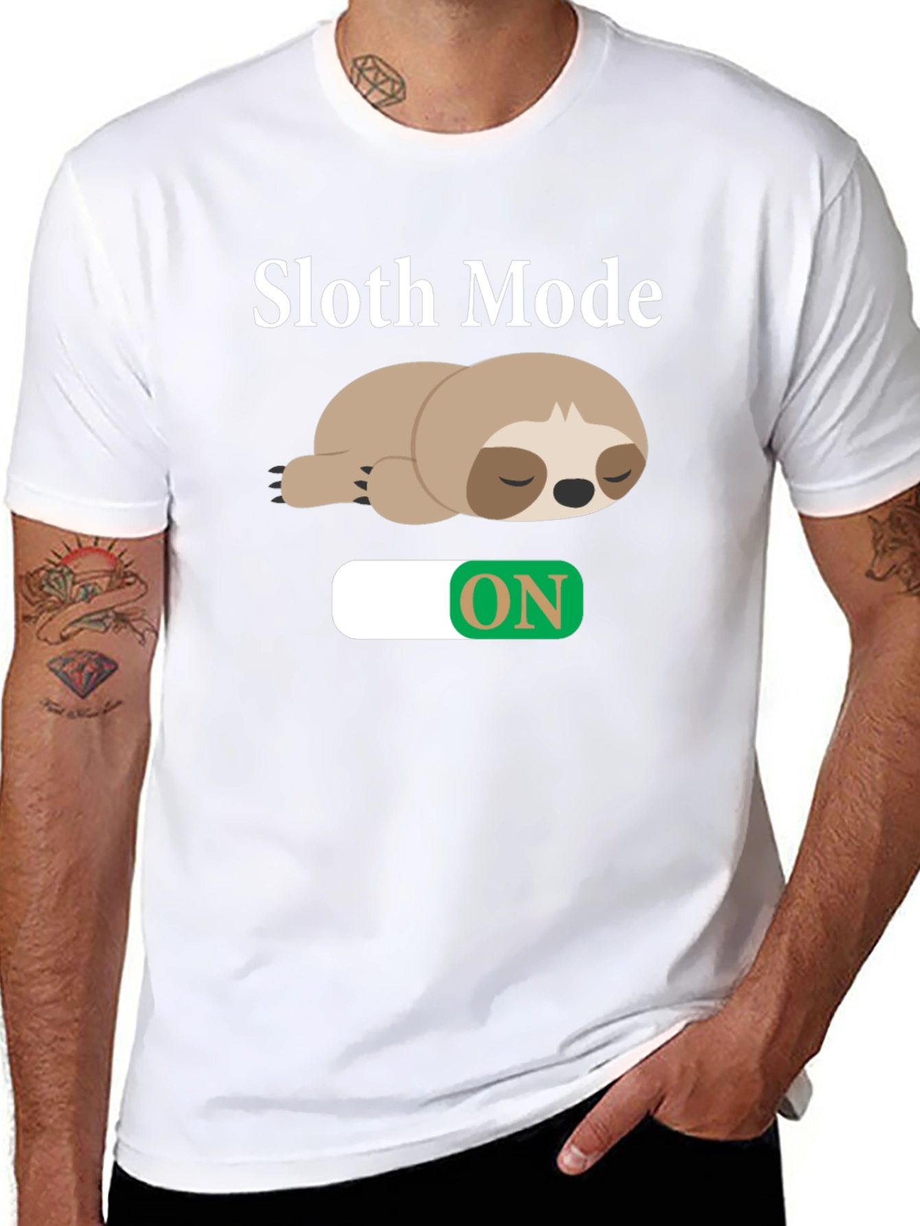 Sloth Mode On T-Shirt - Relaxed Style
