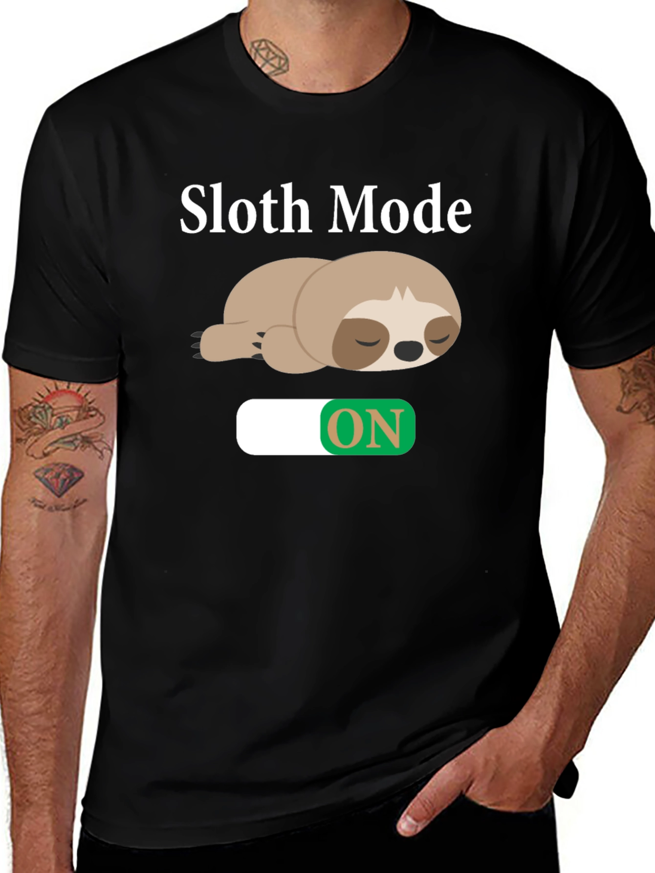 Sloth Mode On T-Shirt - Relaxed Style