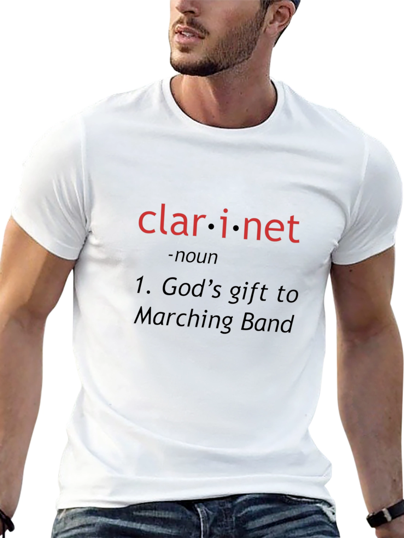 Clarinet Gods Gift to Marching Band T-Shirt