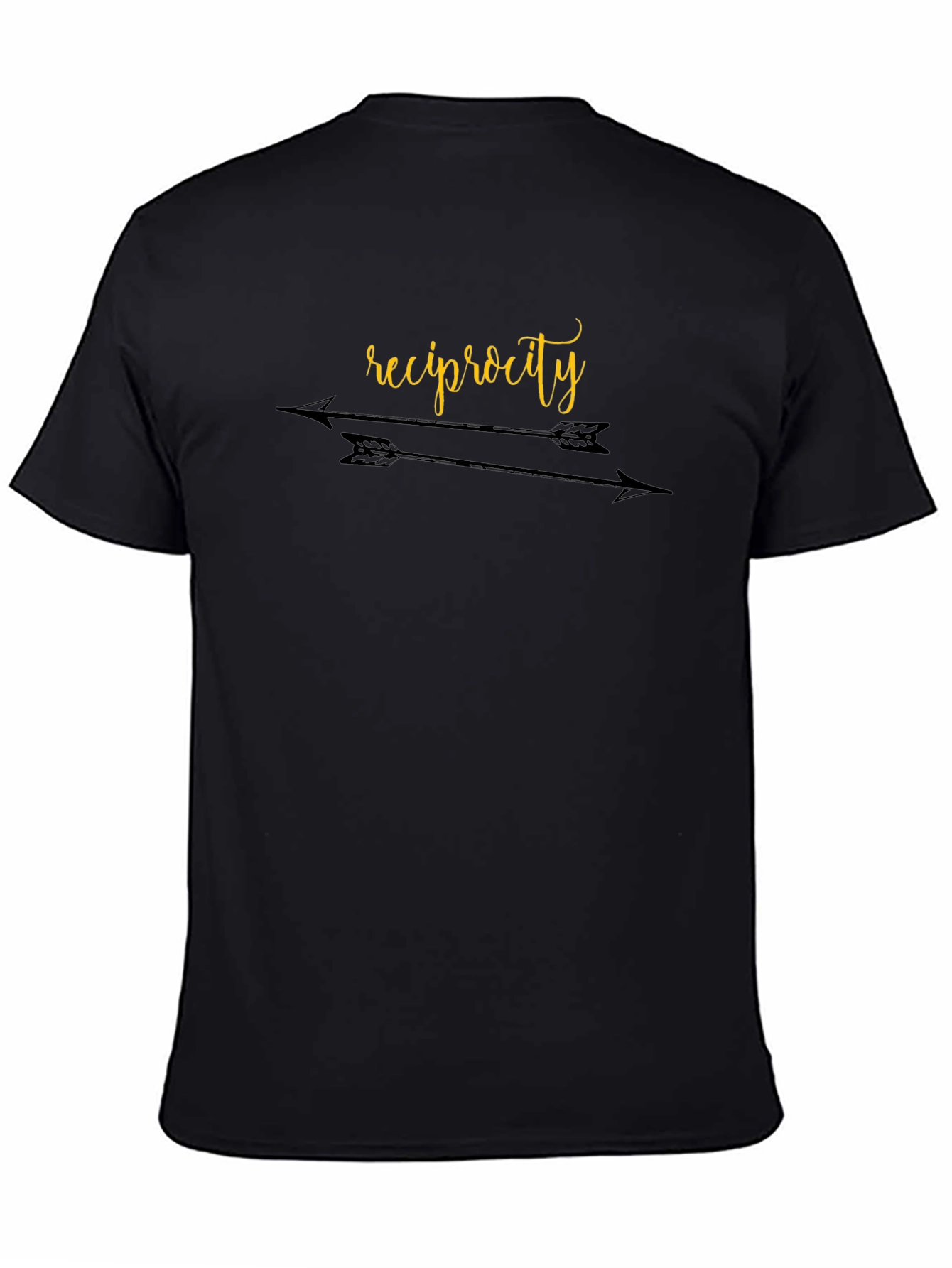 Reciprocity Graphic Print Black T-Shirt