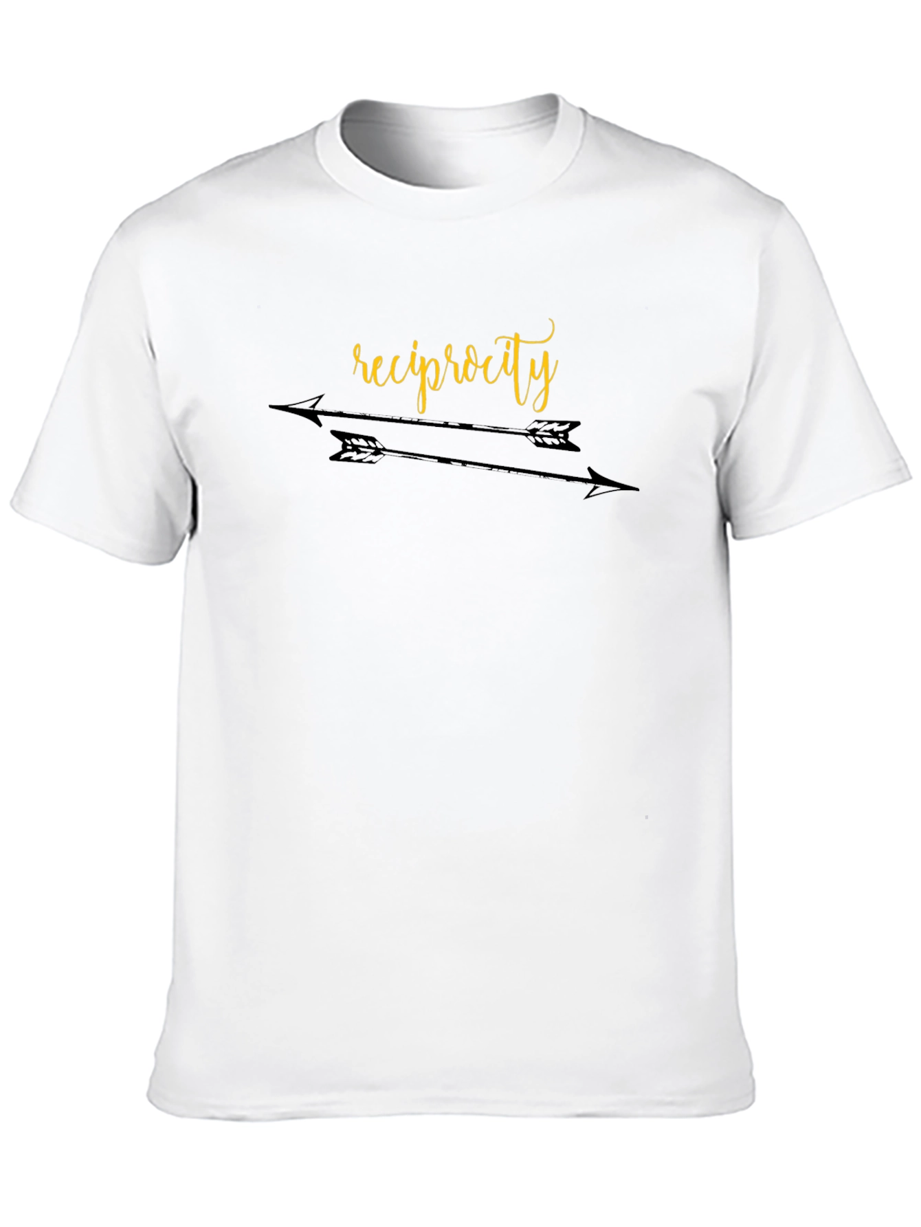 Reciprocity Graphic Print Black T-Shirt