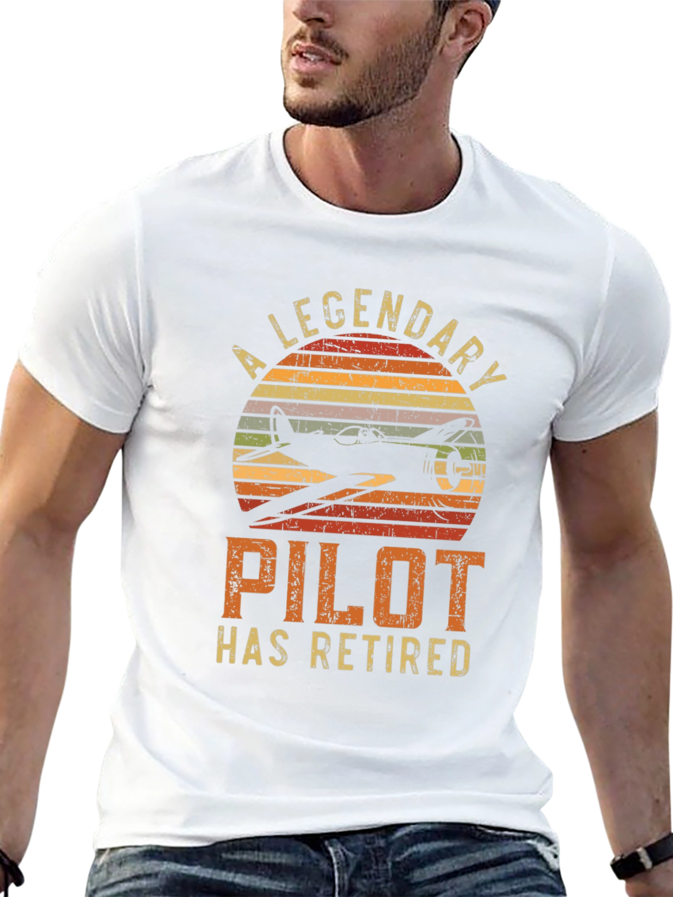 A Legendary Pilot Retired Black T-Shirt
