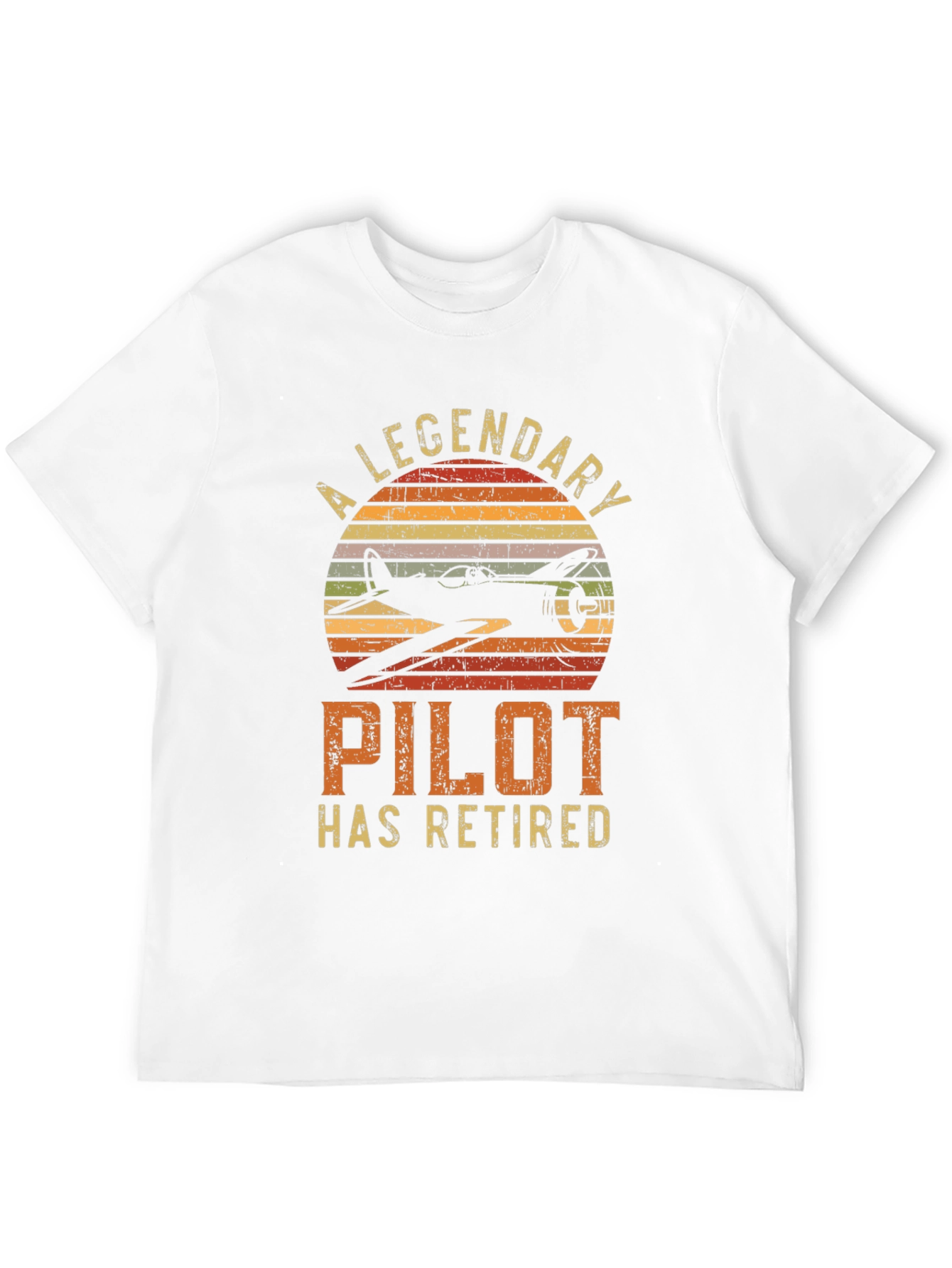 A Legendary Pilot Retired Black T-Shirt