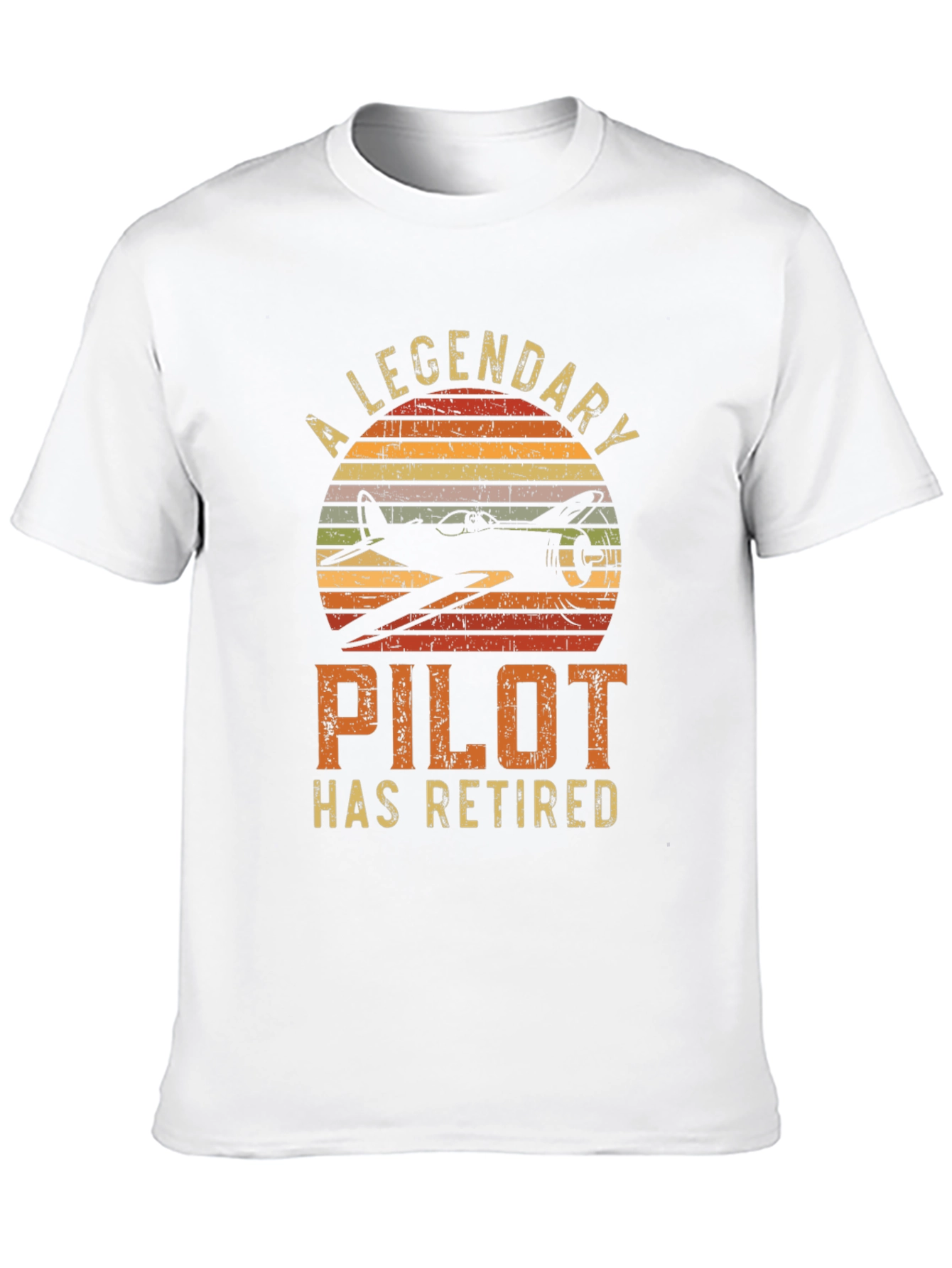 A Legendary Pilot Retired Black T-Shirt