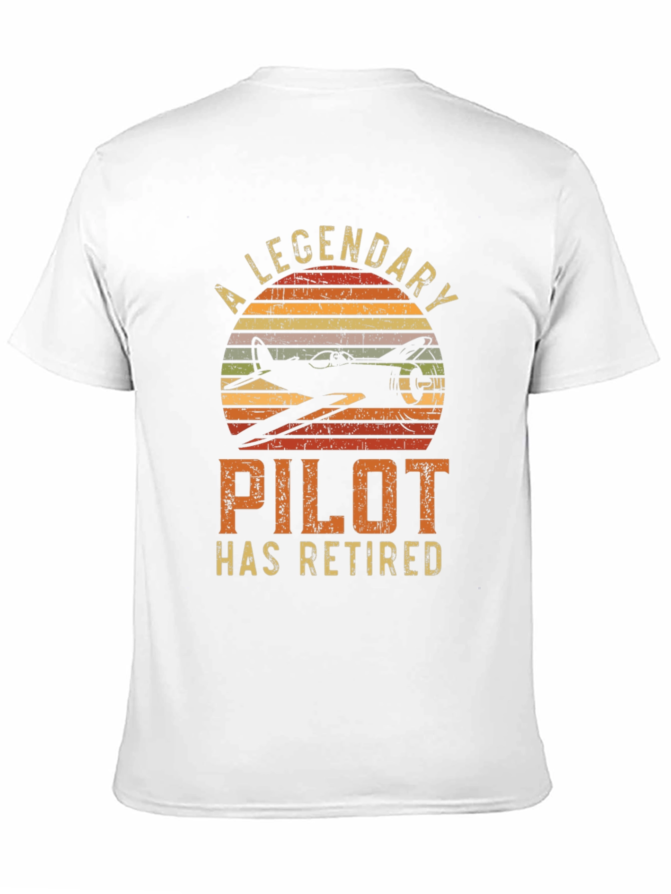 A Legendary Pilot Retired Black T-Shirt