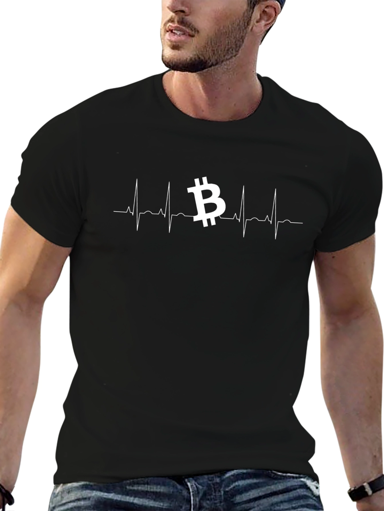 Bitcoin Heartbeat T-Shirt - Crypto Investor Tee