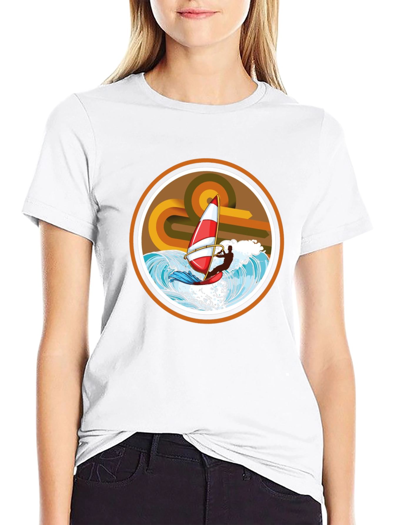 Retro Windsurfing T-Shirt