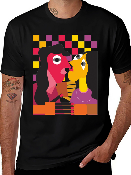 Abstract Art Graphic Tee - Unique Design T-Shirt