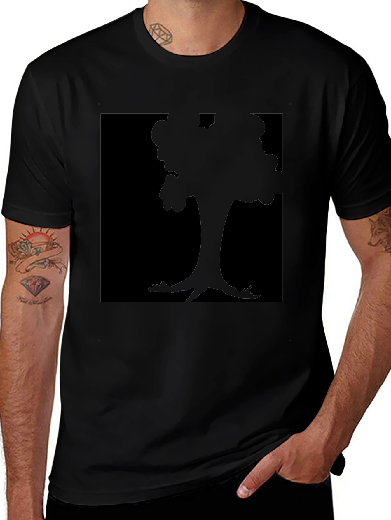 Black Tree Graphic Tee - Stylish and Comfortable