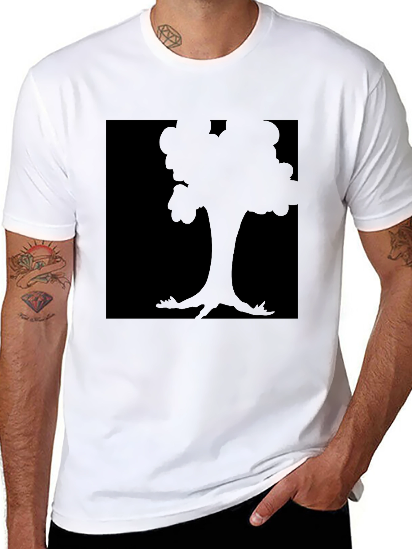 Black Tree Graphic Tee - Stylish and Comfortable