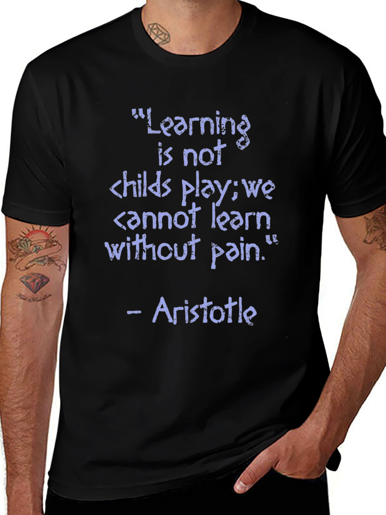 Aristotle Learning Quote T-Shirt