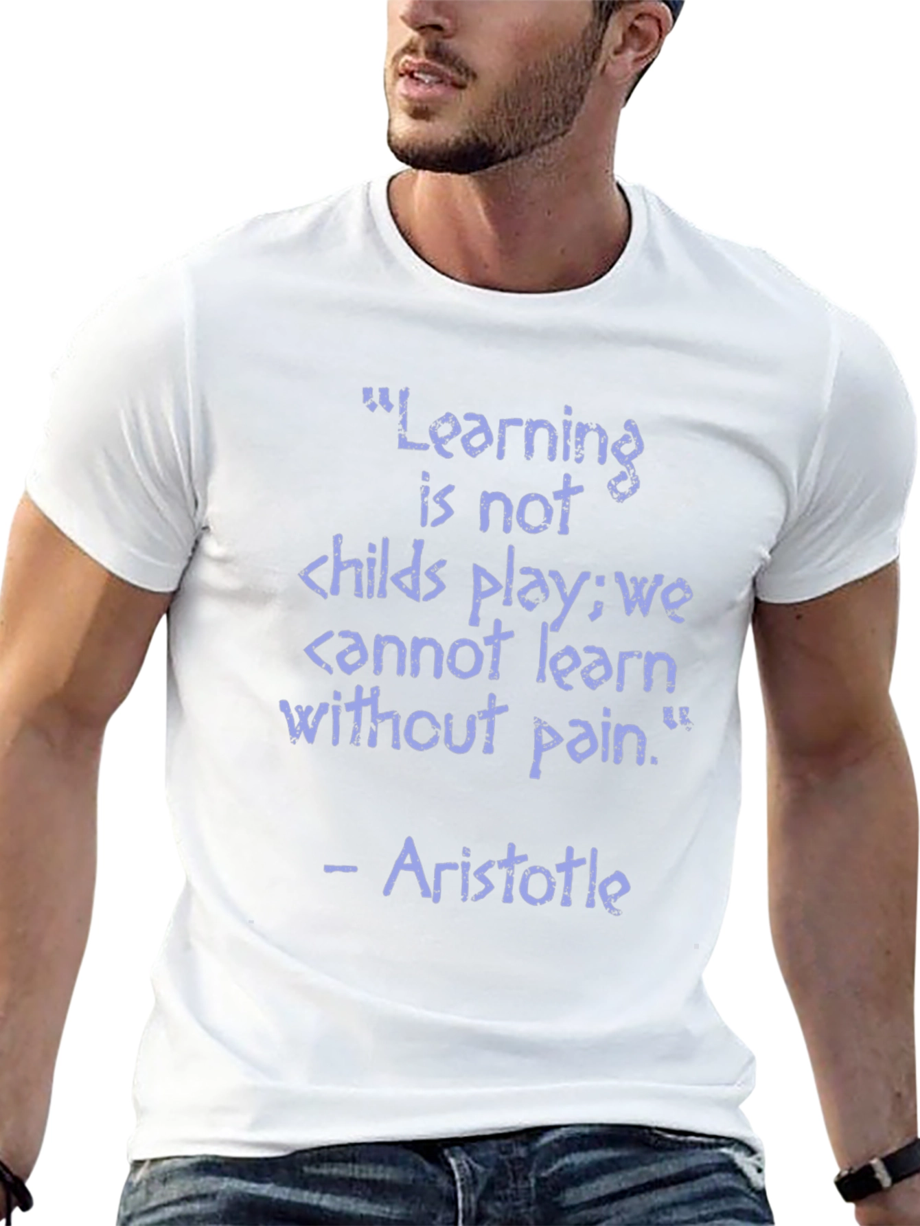Aristotle Learning Quote T-Shirt