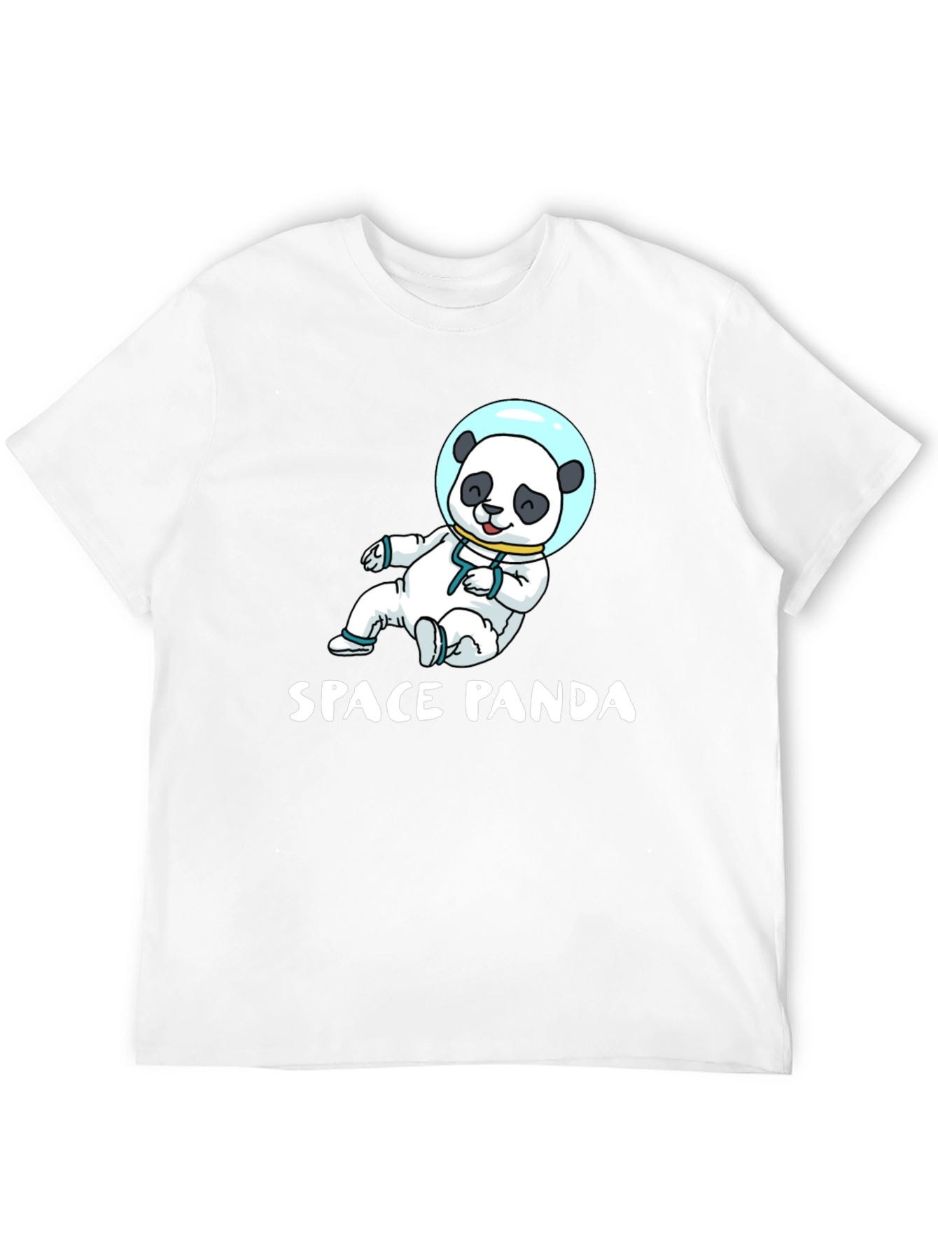 Space Panda Graphic T-Shirt - Black Cotton Tee