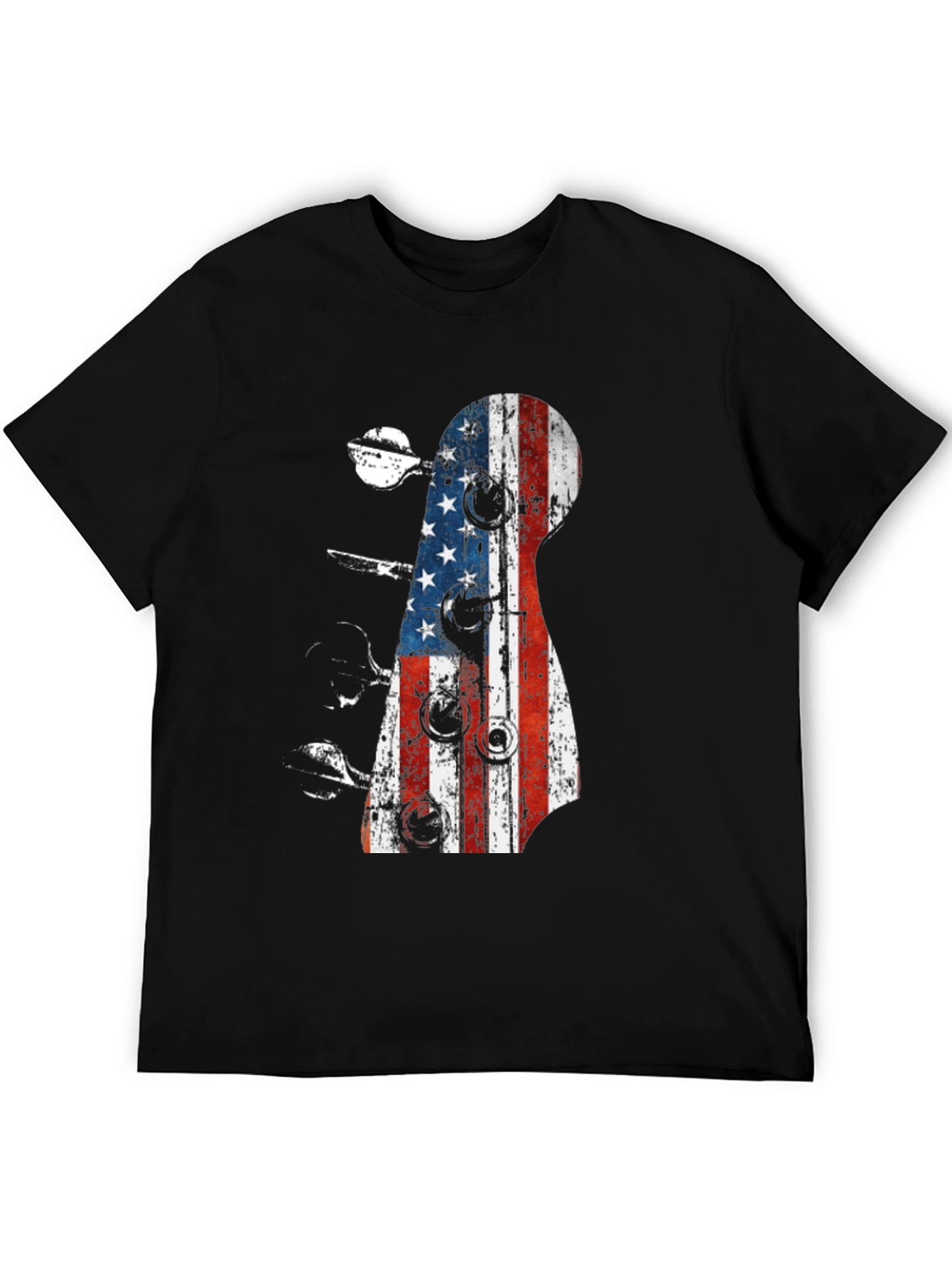 American Flag Guitar T-Shirt
