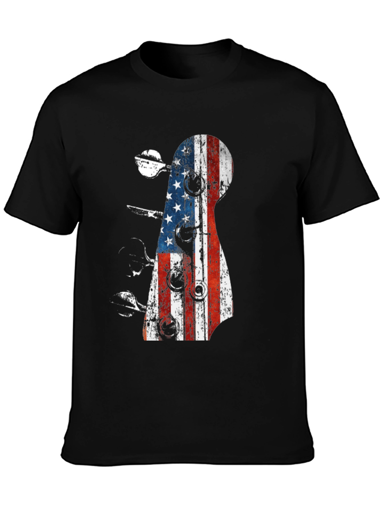 American Flag Guitar T-Shirt