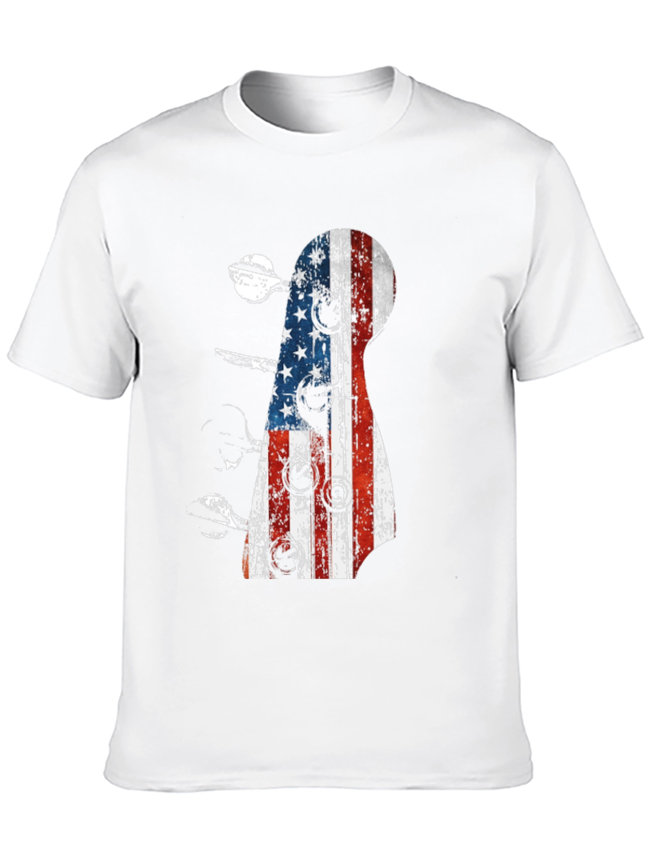American Flag Guitar T-Shirt