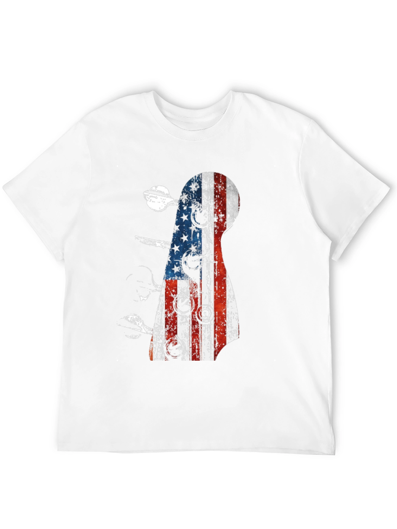 American Flag Guitar T-Shirt