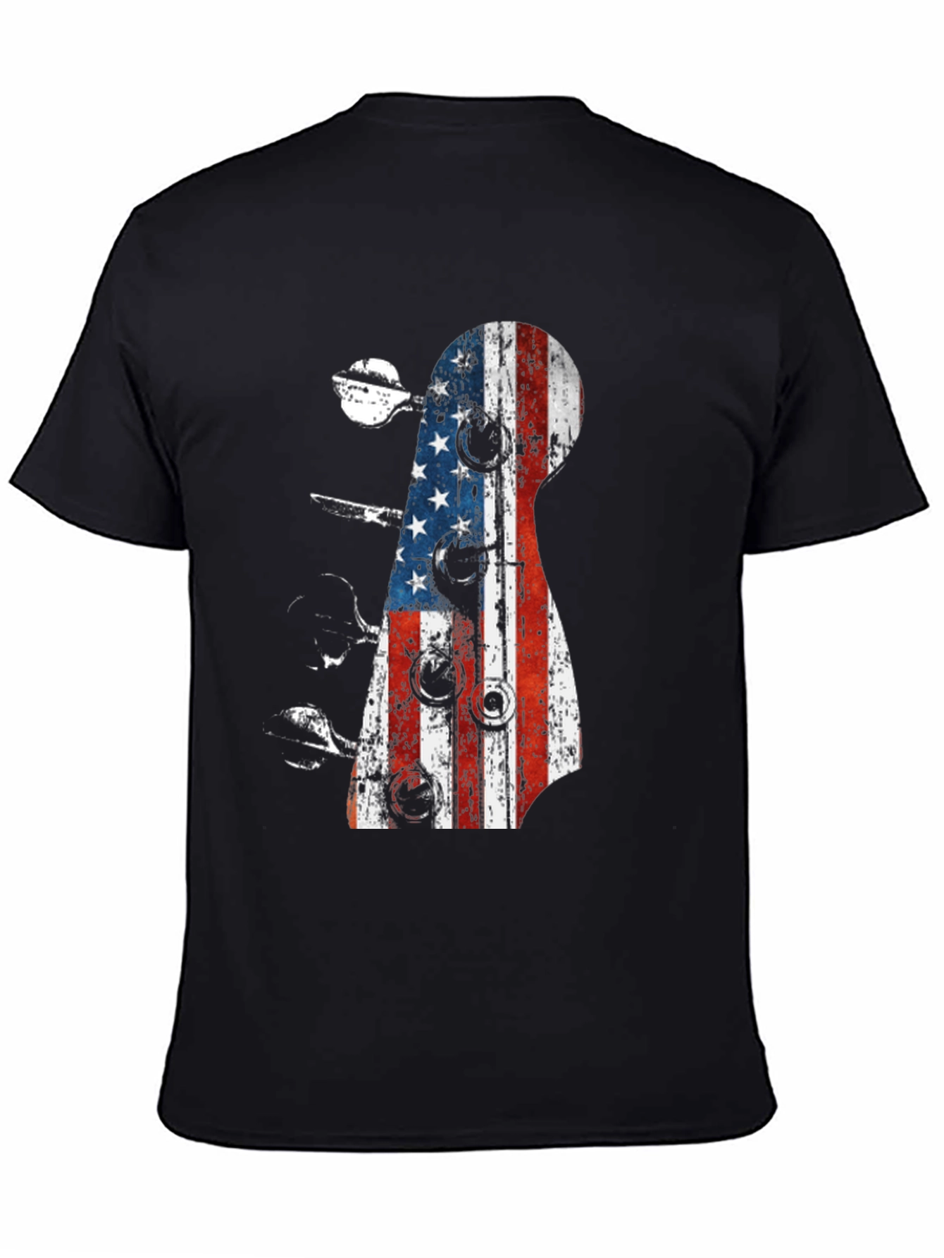 American Flag Guitar T-Shirt